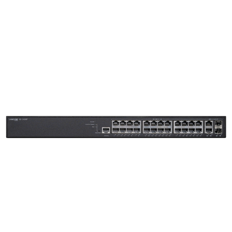 Gs-2426p gestito l2 gigabit ethernet (10/100/1000) supporto power over ethernet (poe) 1u nero