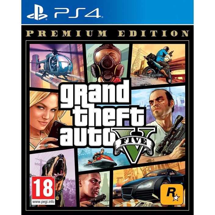 GTA Grand Theft Auto V Edizione Premium per PlayStation 4 | PS4 PAL EU - Nuovo originale sigillato