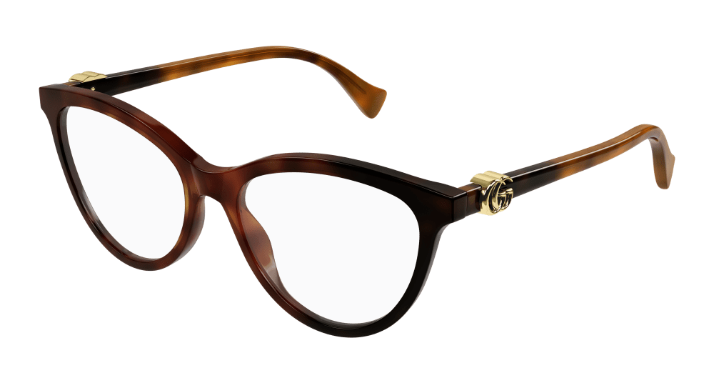 Gucci Donna GG1179O 006 Montature da vista Acetato Havana Cat Eye Gucci Donna GG1179O 006 Montature da vista Acetato Havana Cat Eye