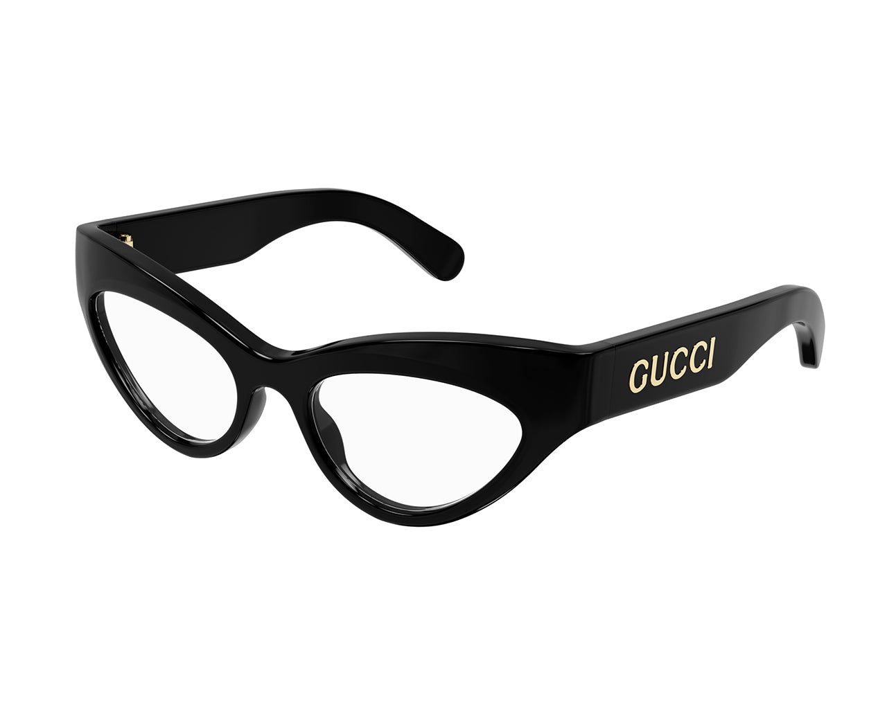 Gucci Donna GG1295O 001 Montature da vista Acetato Nero Cat Eye Gucci Donna GG1295O 001 Montature da vista Acetato Nero Cat Eye