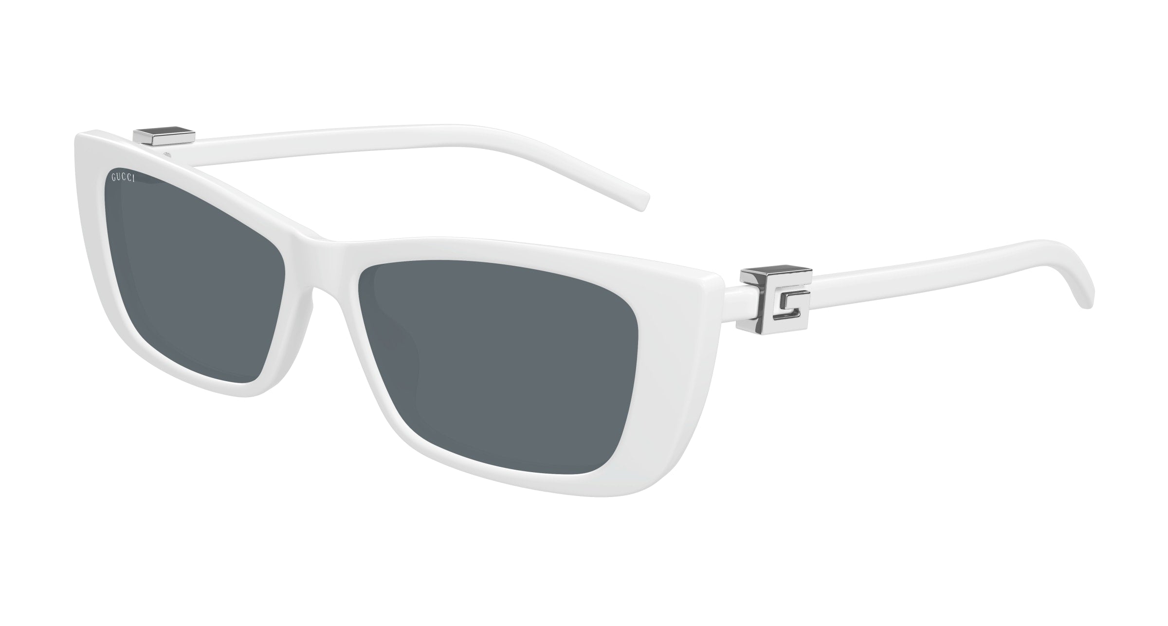 Gucci Donna GG1681S 006 Occhiali da sole Iniettato Bianco Grigio Cat Eye
