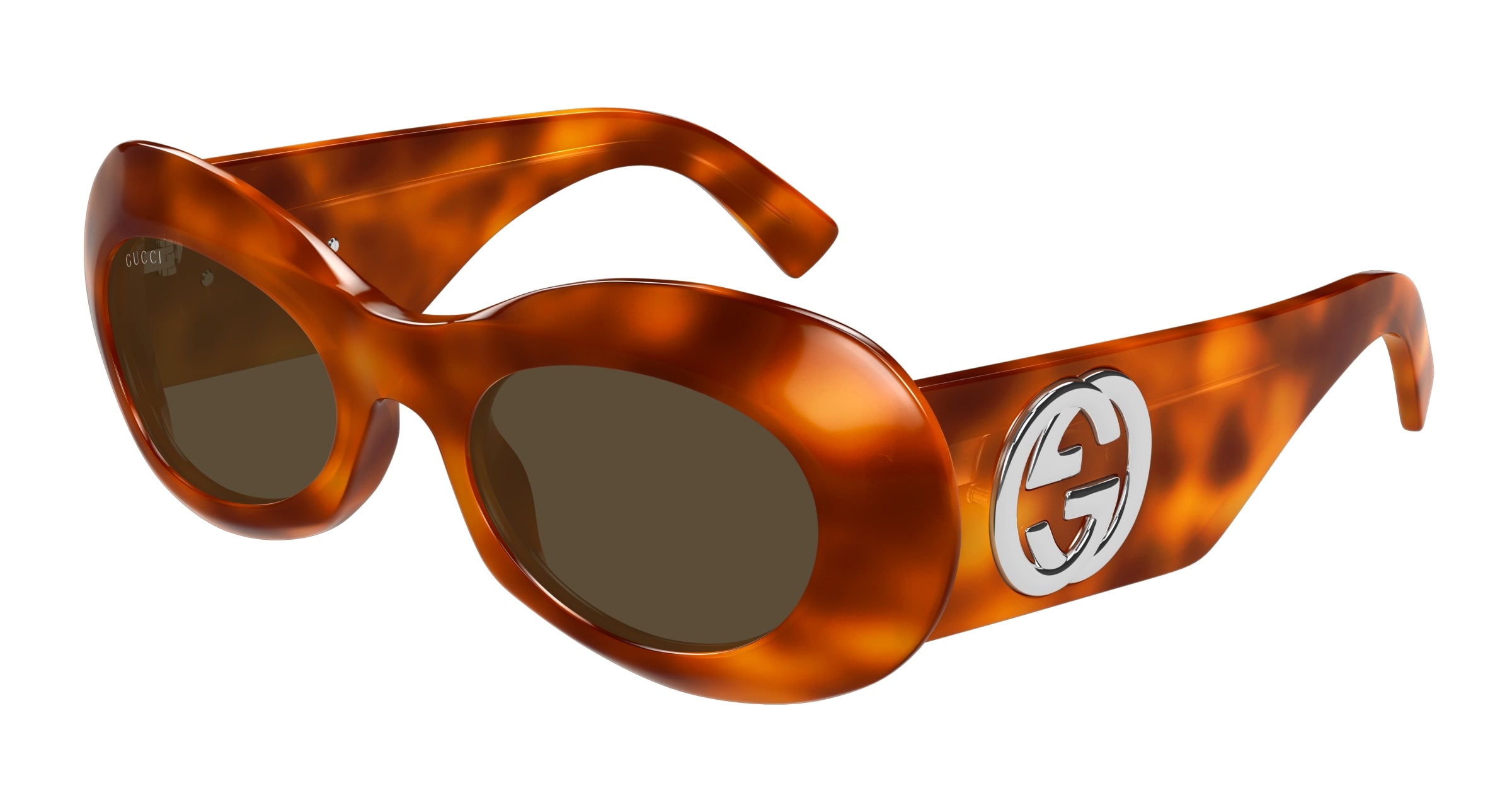 Gucci Donna GG1696S 002 Occhiali da sole Acetato Havana Marrone Rotonda