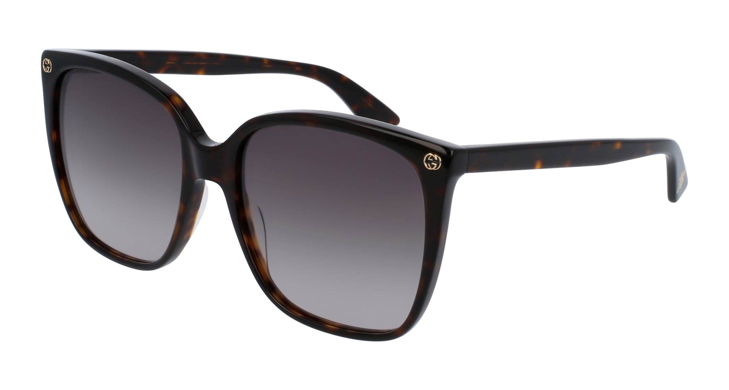 Gucci Donna Gucci GG0022S 003 Occhiali da sole Acetato Havana Marrone Cat Eye Normale