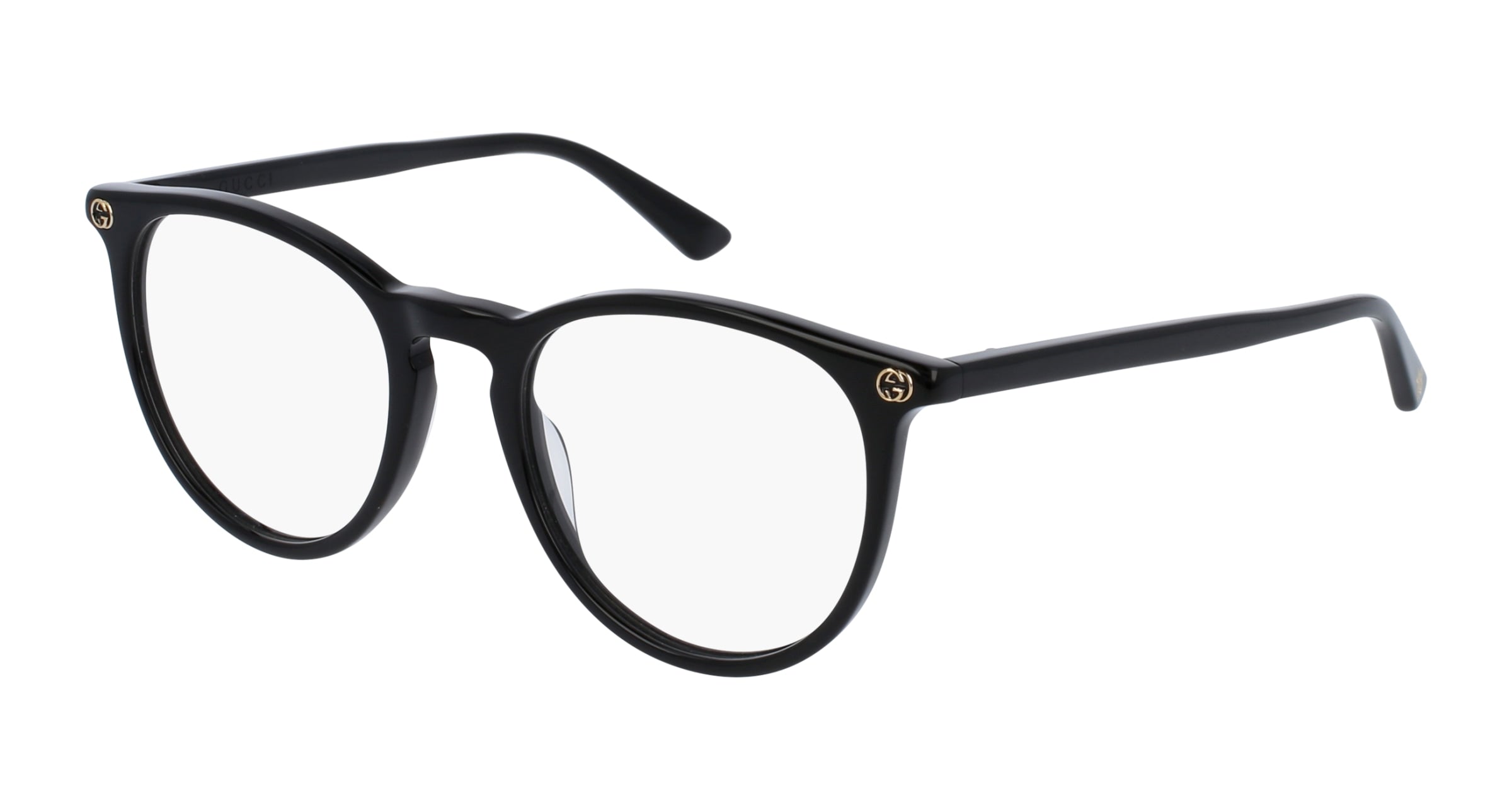 Gucci Donna Gucci GG0027O 001 Montature da vista Plastica Nero Trasparente Rotonda Gucci Donna Gucci GG0027O 001 Montature da vista Plastica Nero Trasparente Rotonda