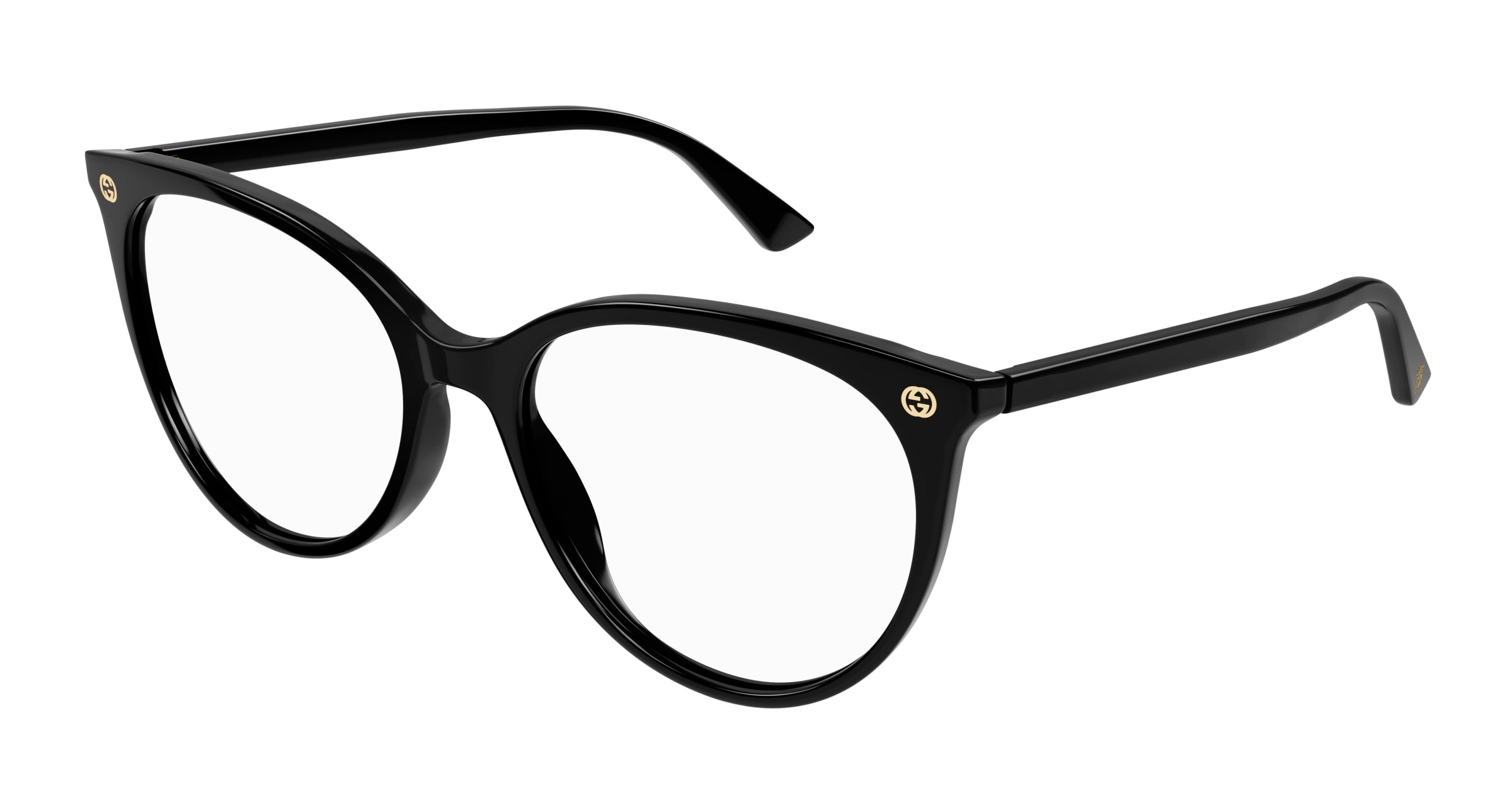 Gucci Donna Gucci GG0093O 001 Montature da vista Plastica Nero Trasparente Rotonda Gucci Donna Gucci GG0093O 001 Montature da vista Plastica Nero Trasparente Rotonda
