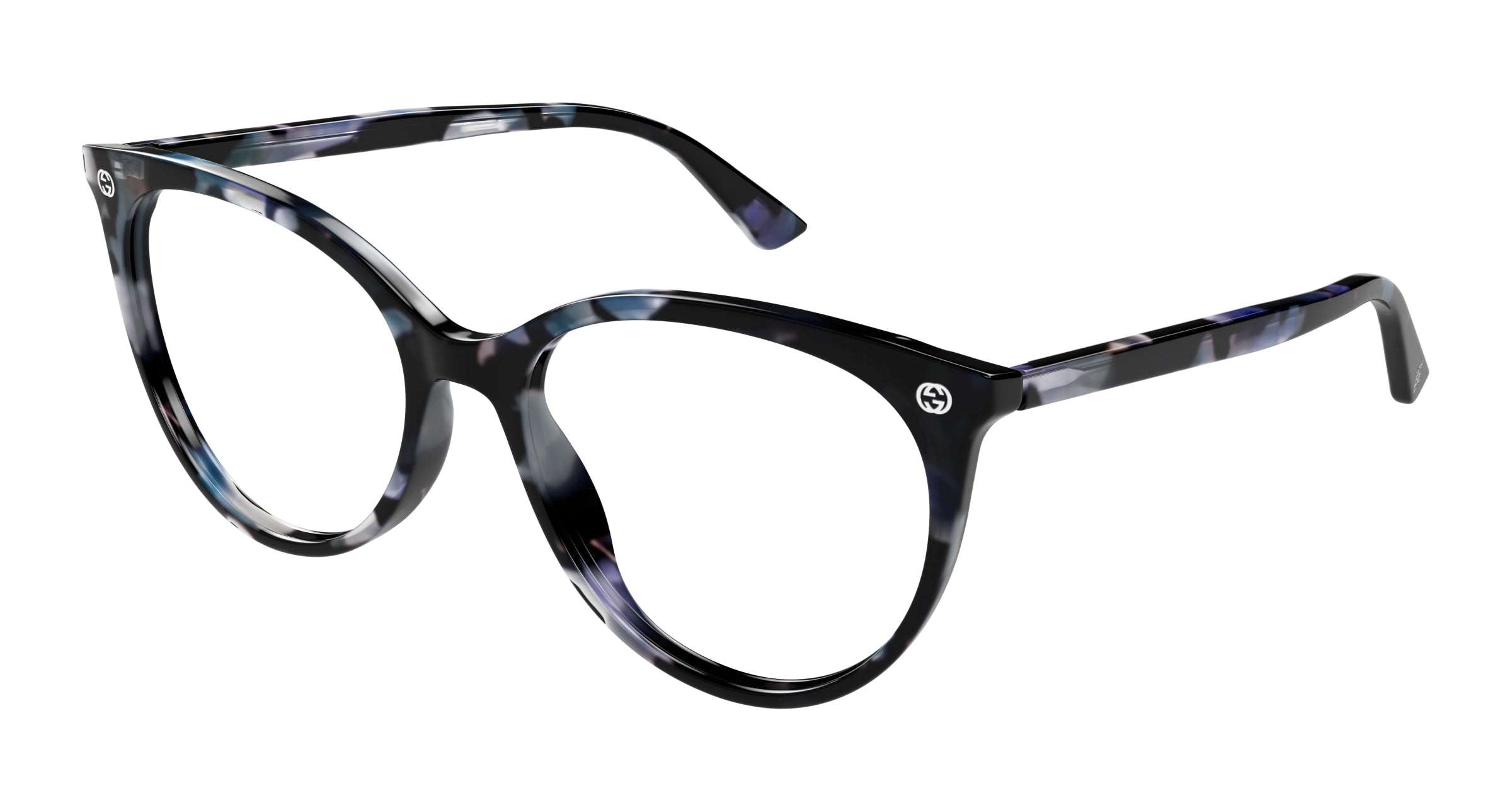 Gucci Donna Gucci GG0093O 008 Montature da vista Acetato Havana Trasparente Rotonda Gucci Donna Gucci GG0093O 008 Montature da vista Acetato Havana Trasparente Rotonda