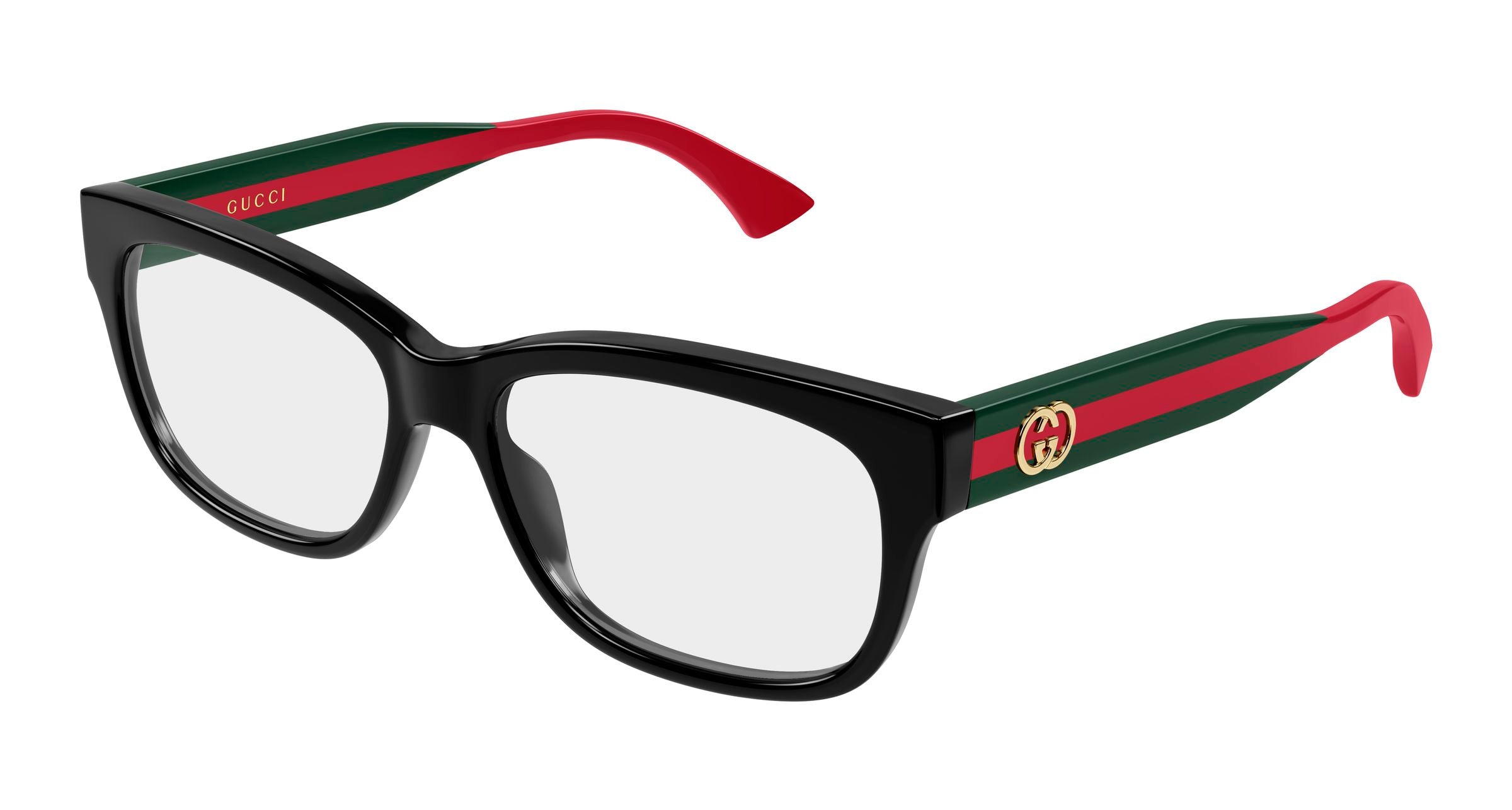Gucci Donna Gucci GG0278OAN 001 Montature da vista Acetato Nero Trasparente Cat Eye Gucci Donna Gucci GG0278OAN 001 Montature da vista Acetato Nero Trasparente Cat Eye