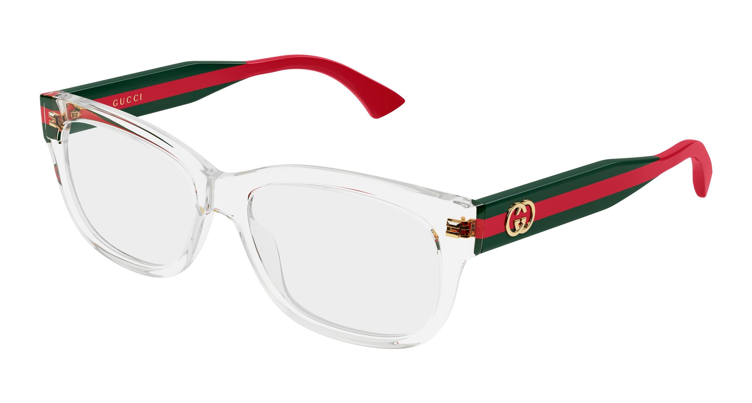 Gucci Donna Gucci GG0278ON 013 Montature da vista Acetato Cristallo Trasparente Cat Eye