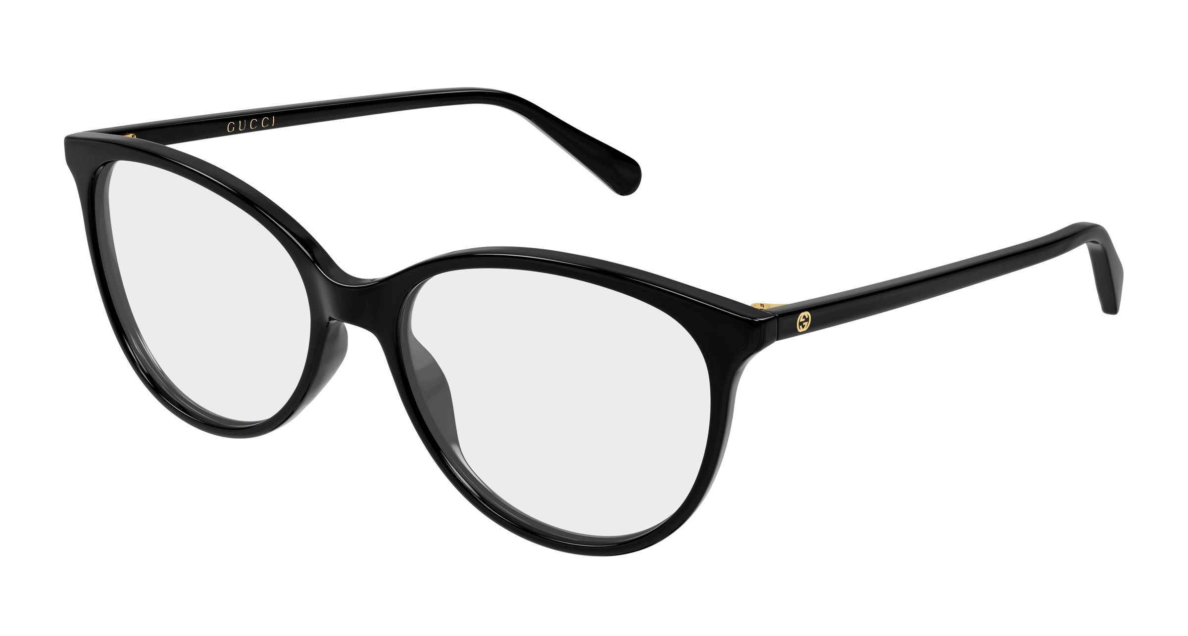Gucci Donna Gucci GG0550O 005 Montature da vista Acetato Nero Trasparente Cat Eye Gucci Donna Gucci GG0550O 005 Montature da vista Acetato Nero Trasparente Cat Eye