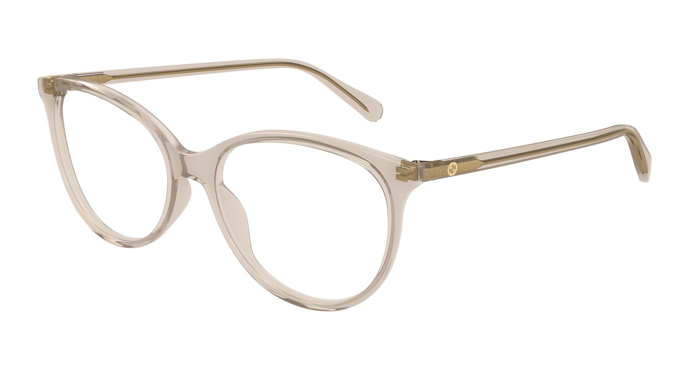 Gucci Donna Gucci GG0550O 020 Montature da vista Marrone Trasparente Cat Eye