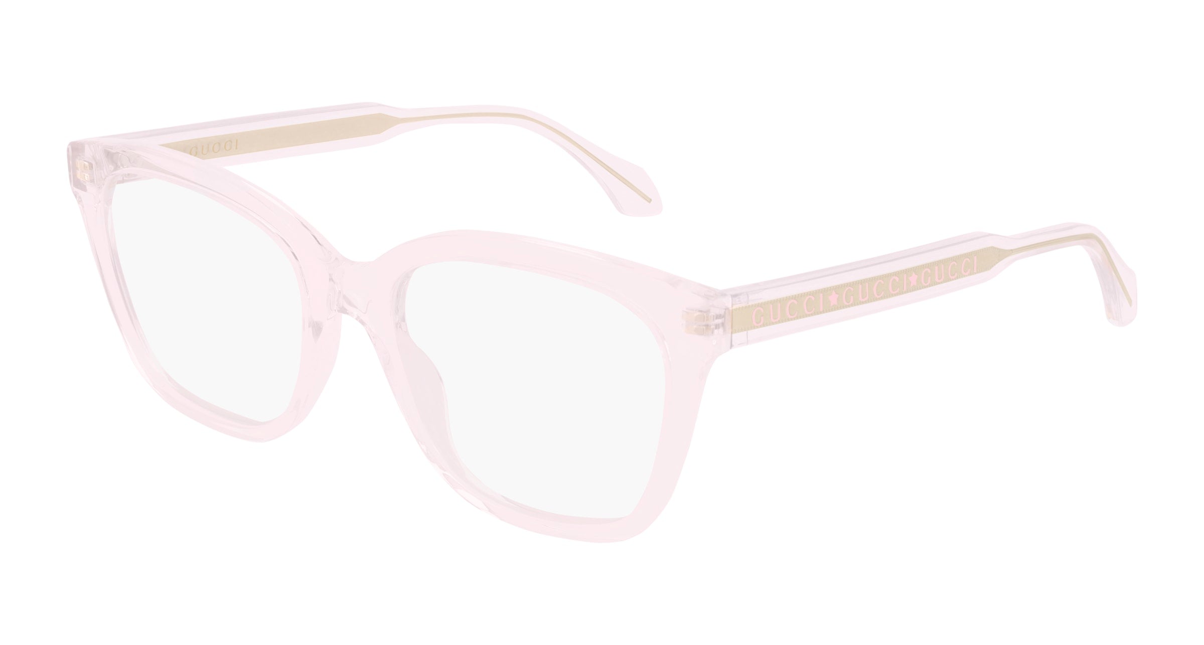 Gucci Donna Gucci GG0566ON 004 Montature da vista Acetato Trasparente rosa Cat Eye Gucci Donna Gucci GG0566ON 004 Montature da vista Acetato Trasparente rosa Cat Eye