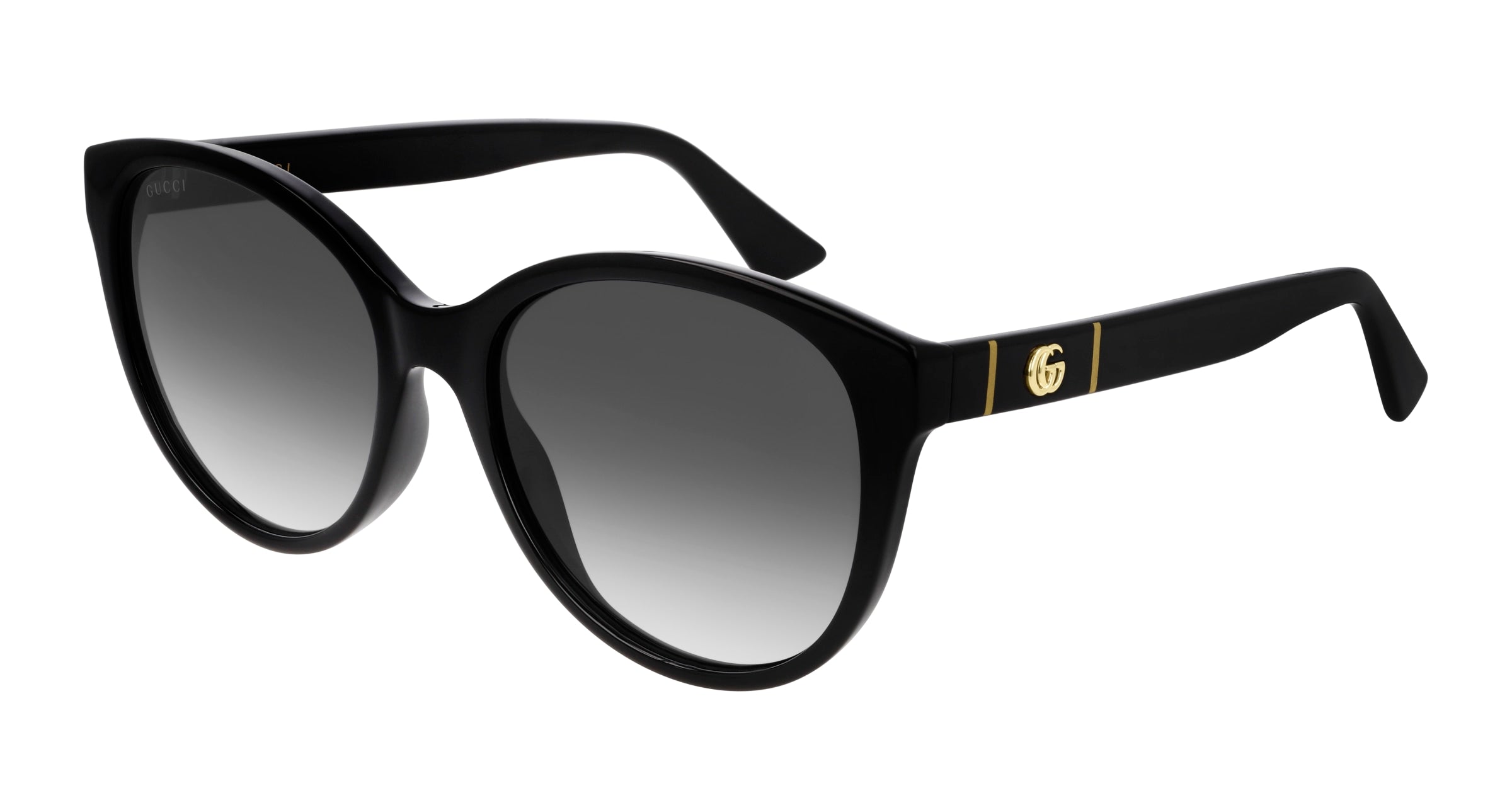 Gucci Donna Gucci GG0631S 001 Occhiali da sole Iniettato Nero Grigio Cat Eye Normale Sfumato Gucci Donna Gucci GG0631S 001 Occhiali da sole Iniettato Nero Grigio Cat Eye Normale Sfumato
