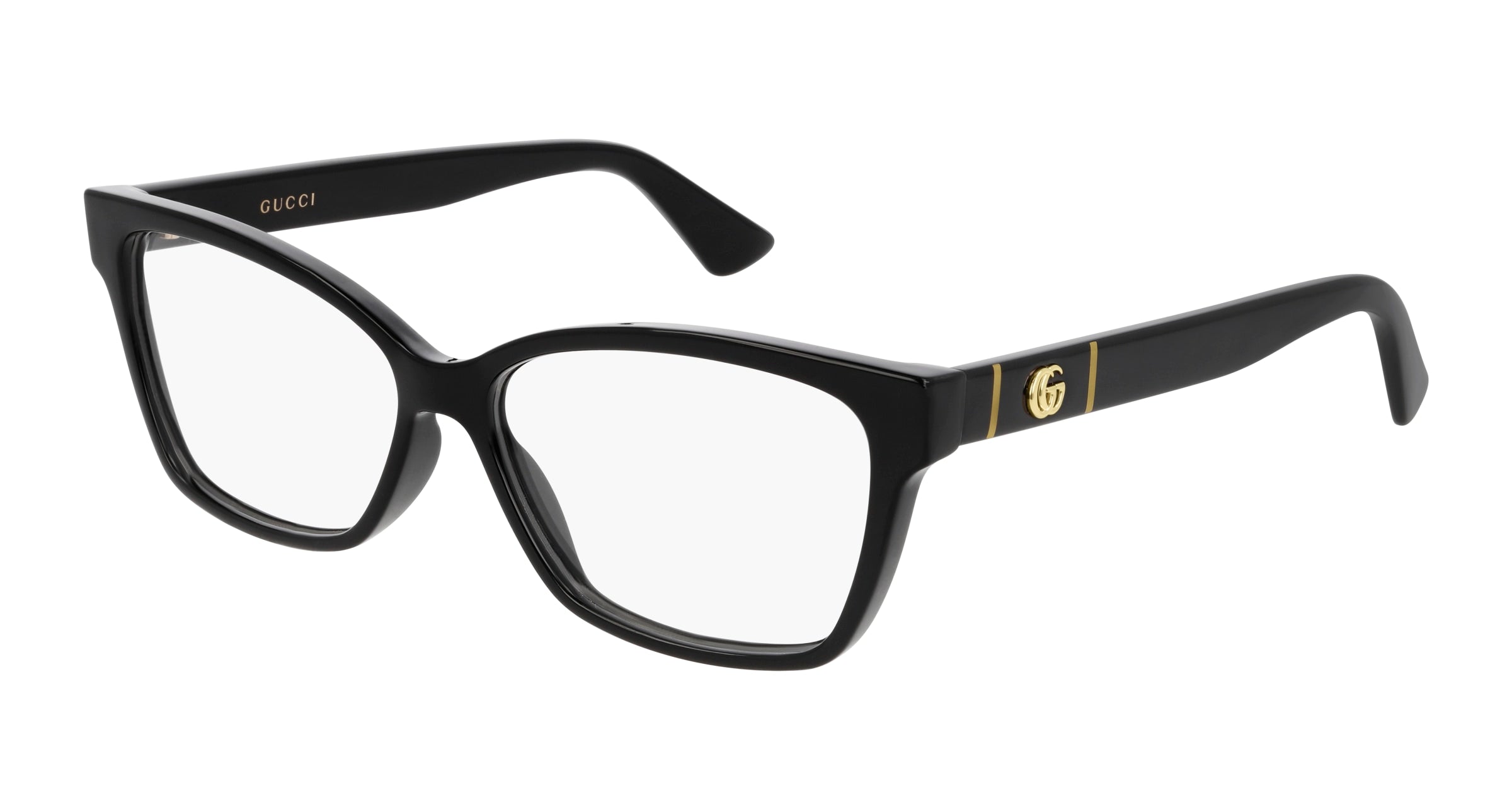 Gucci Donna Gucci GG0634O 001 Montature da vista Iniettato Nero Trasparente Cat Eye Gucci Donna Gucci GG0634O 001 Montature da vista Iniettato Nero Trasparente Cat Eye