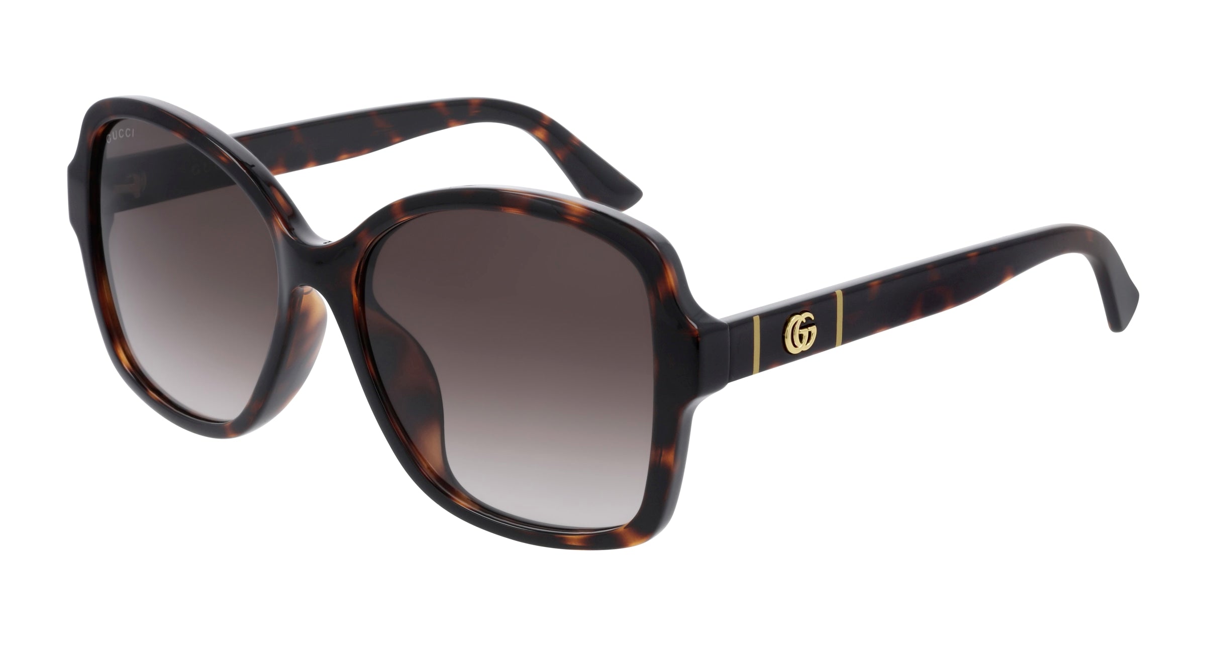 Gucci Donna Gucci GG0765SA 003 Occhiali da sole Acetato Havana Marrone Squadrata Normale Sfumato Gucci Donna Gucci GG0765SA 003 Occhiali da sole Acetato Havana Marrone Squadrata Normale Sfumato