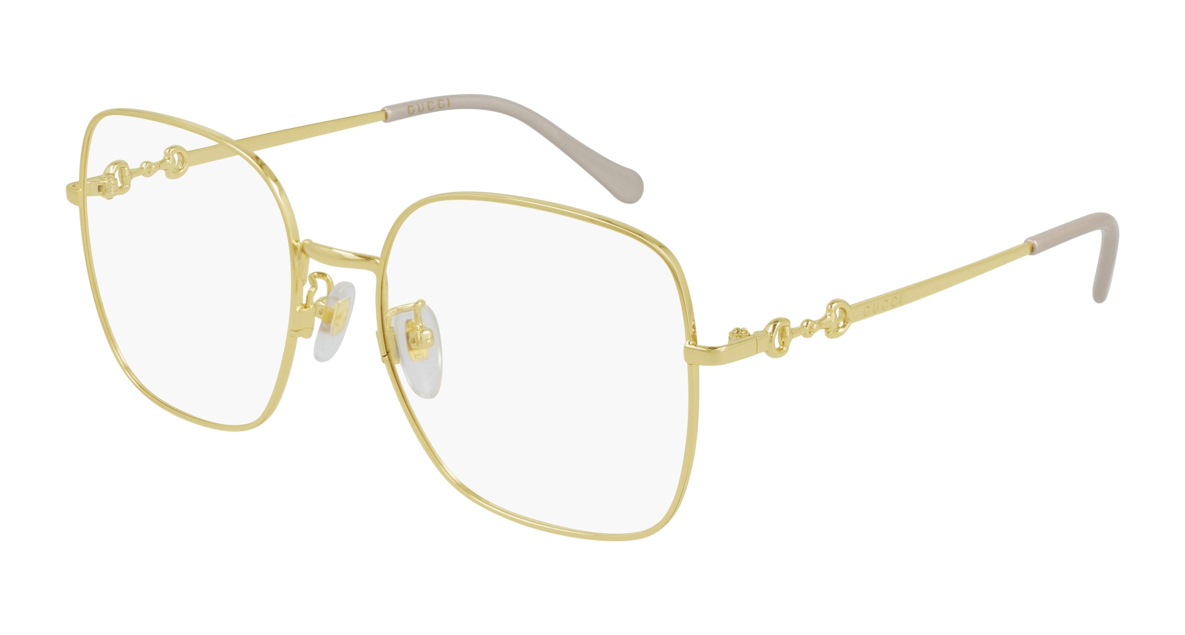 Gucci Donna Gucci GG0883OA 001 Montature da vista Metallo Oro Squadrata