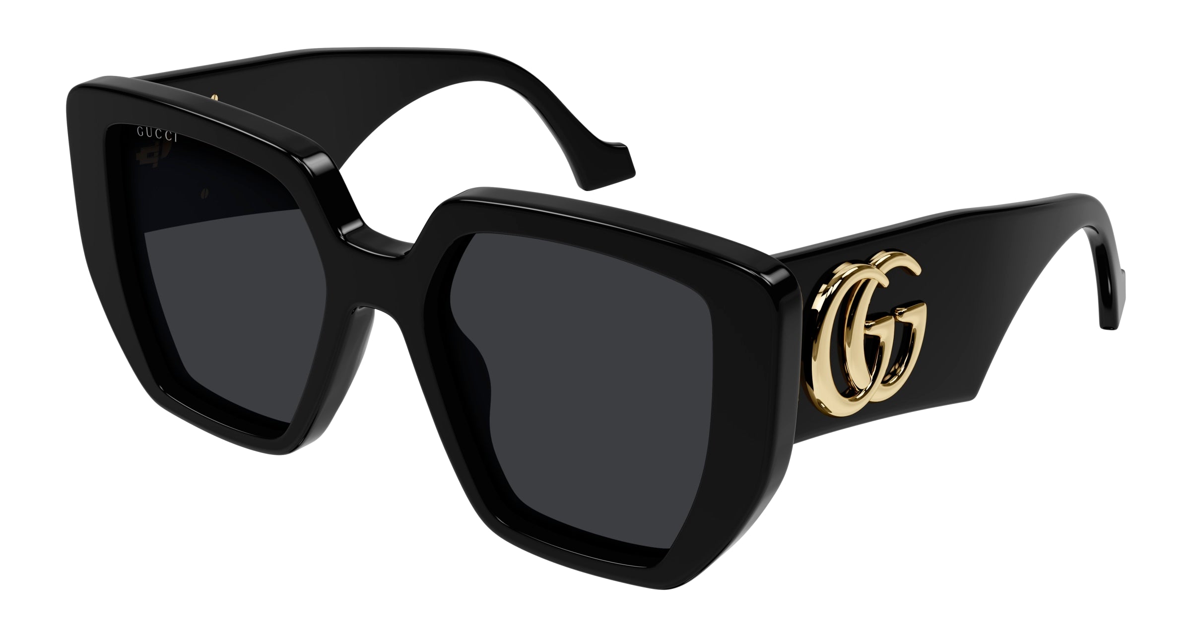 Gucci Donna Gucci GG0956S 003 Occhiali da sole Acetato Nero Grigio Squadrata Normale Gucci Donna Gucci GG0956S 003 Occhiali da sole Acetato Nero Grigio Squadrata Normale
