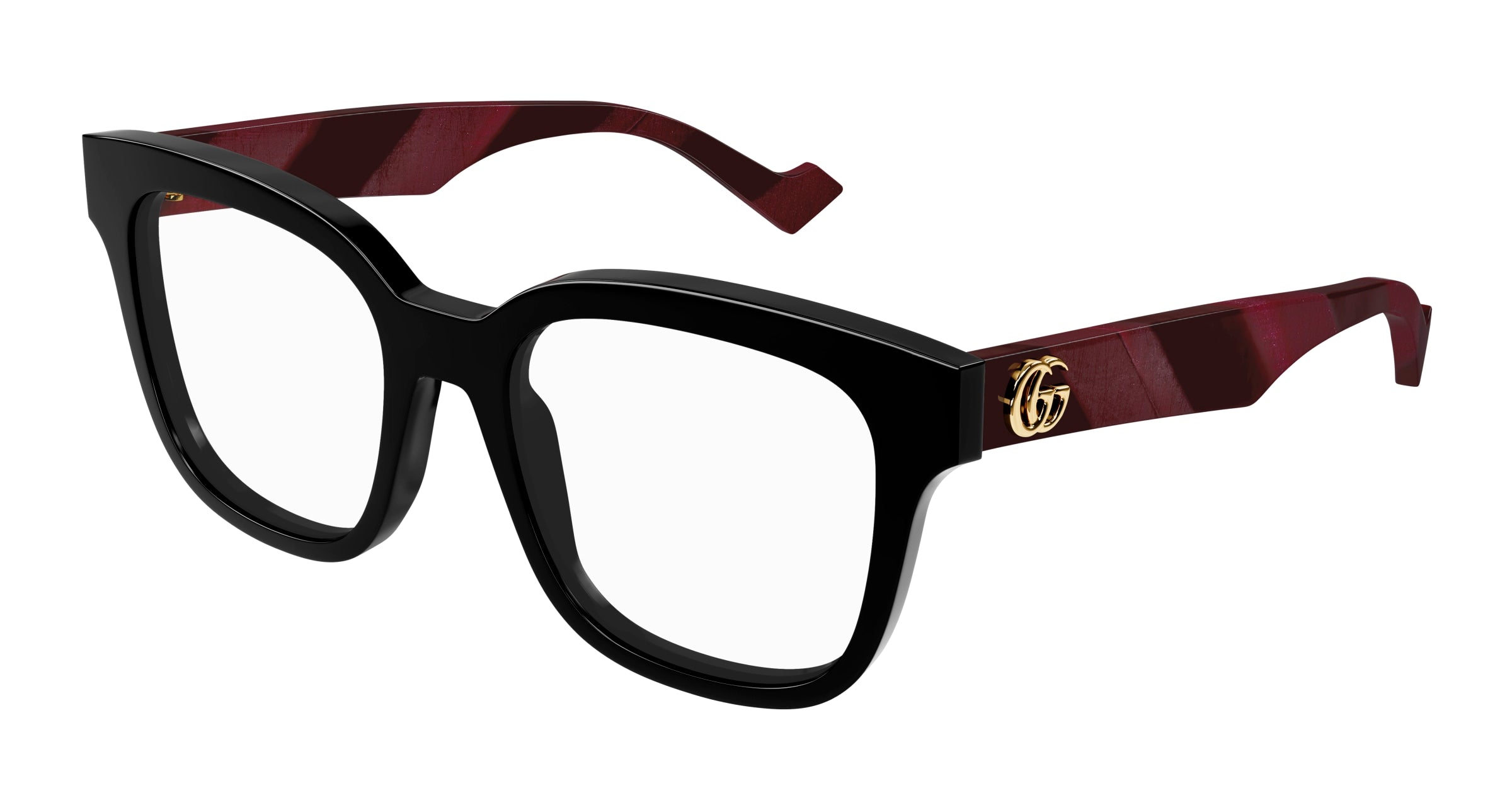 Gucci Donna Gucci GG0958O 008 Montature da vista Acetato Nero Squadrata