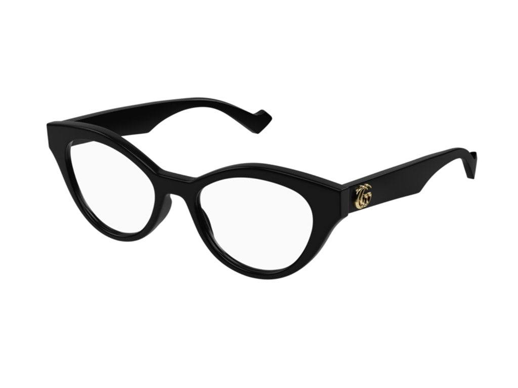 Gucci Donna Gucci GG0959O 001 Montature da vista Acetato Nero Trasparente Cat Eye