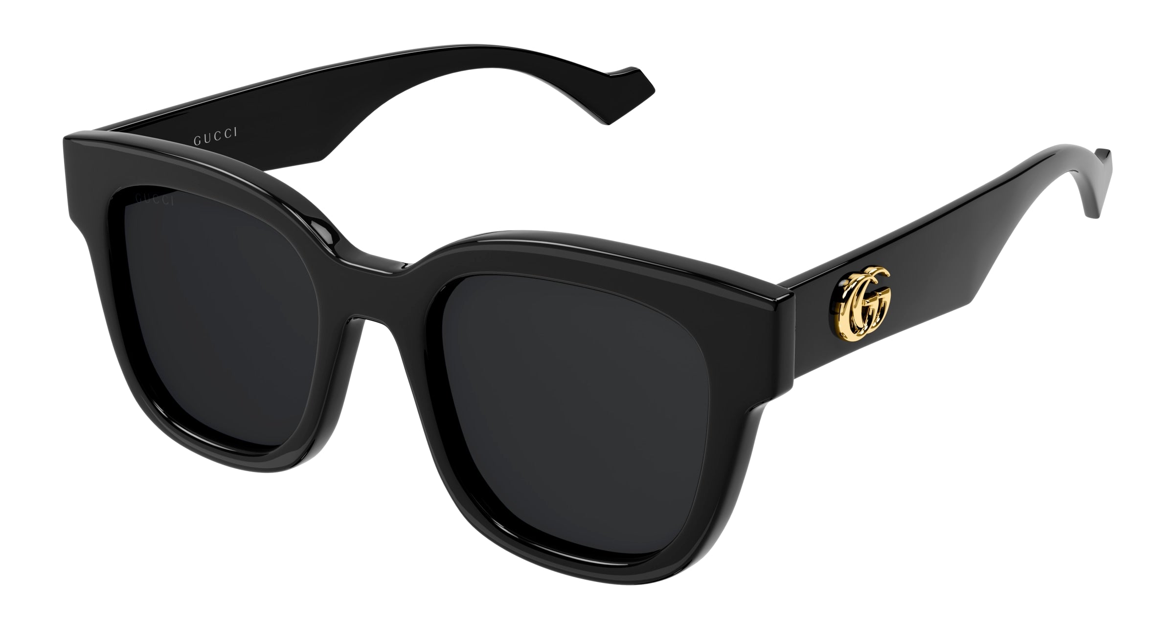 Gucci Donna Gucci GG0998S 001 Occhiali da sole Acetato Nero Grigio Squadrata Normale