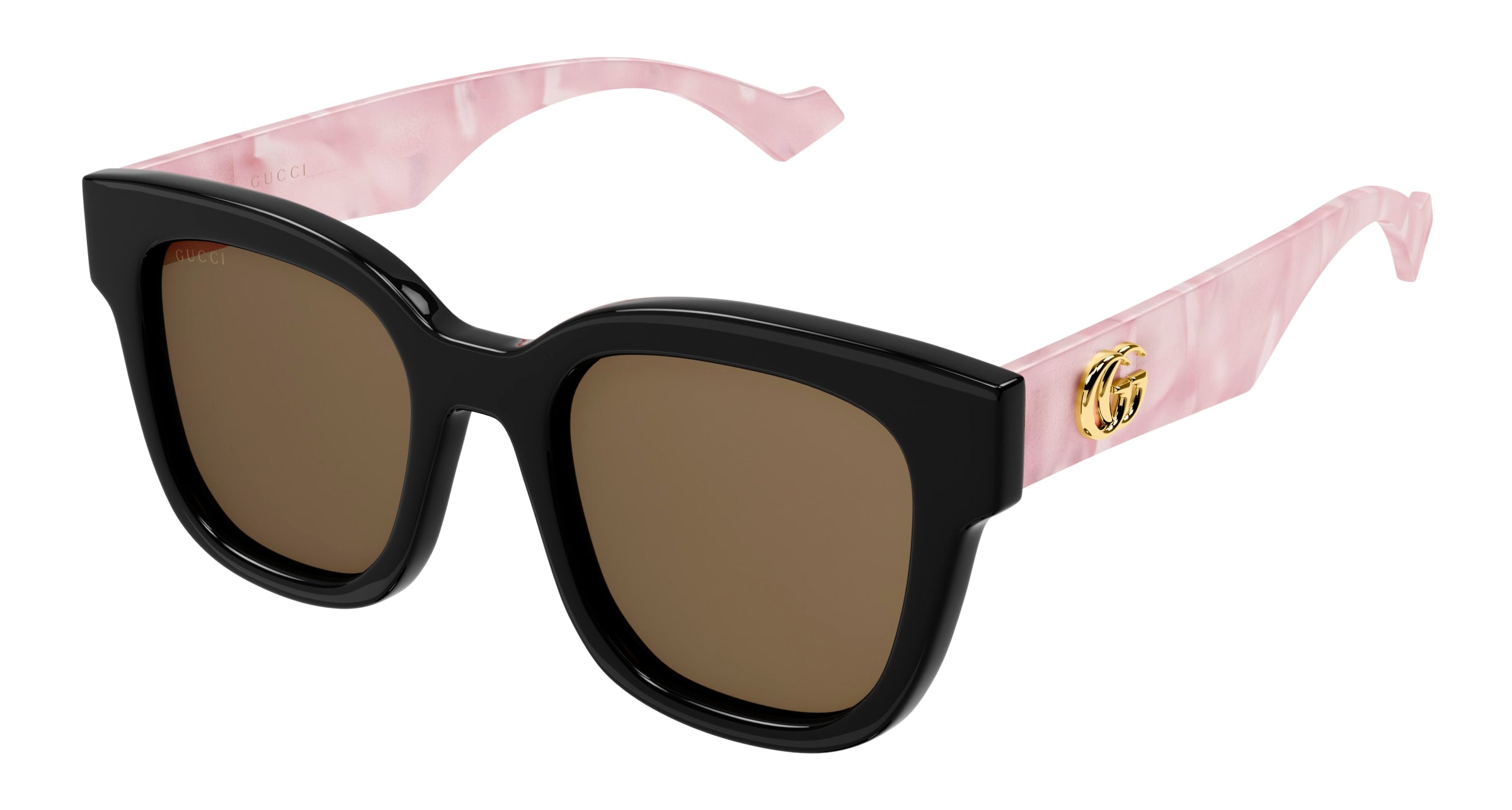Gucci Donna Gucci GG0998S 005 Occhiali da sole Acetato Nero Marrone Squadrata Normale Gucci Donna Gucci GG0998S 005 Occhiali da sole Acetato Nero Marrone Squadrata Normale