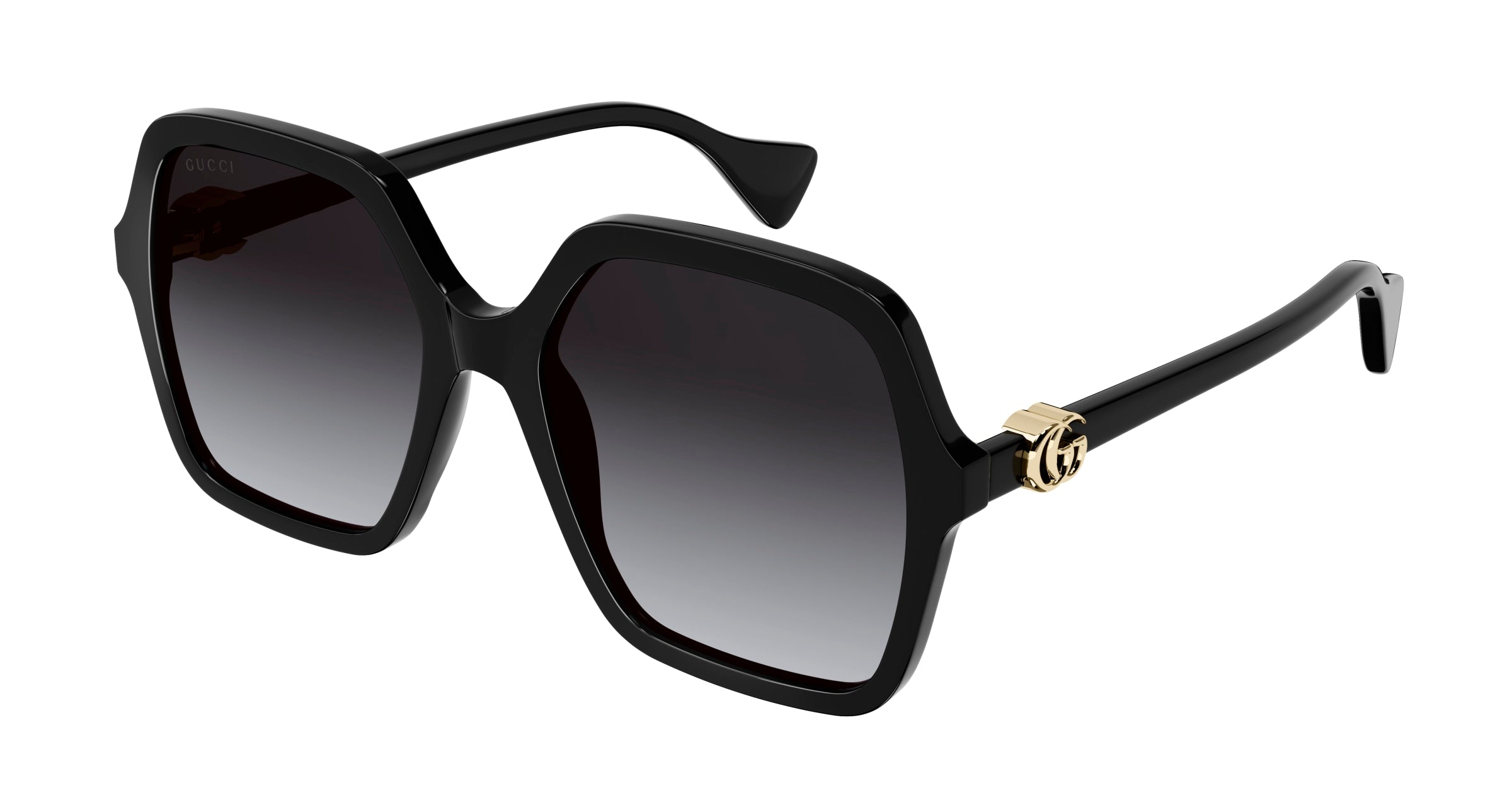 Gucci Donna Gucci GG1072SA 001 Occhiali da sole Acetato Nero Grigio Squadrata Normale Gucci Donna Gucci GG1072SA 001 Occhiali da sole Acetato Nero Grigio Squadrata Normale