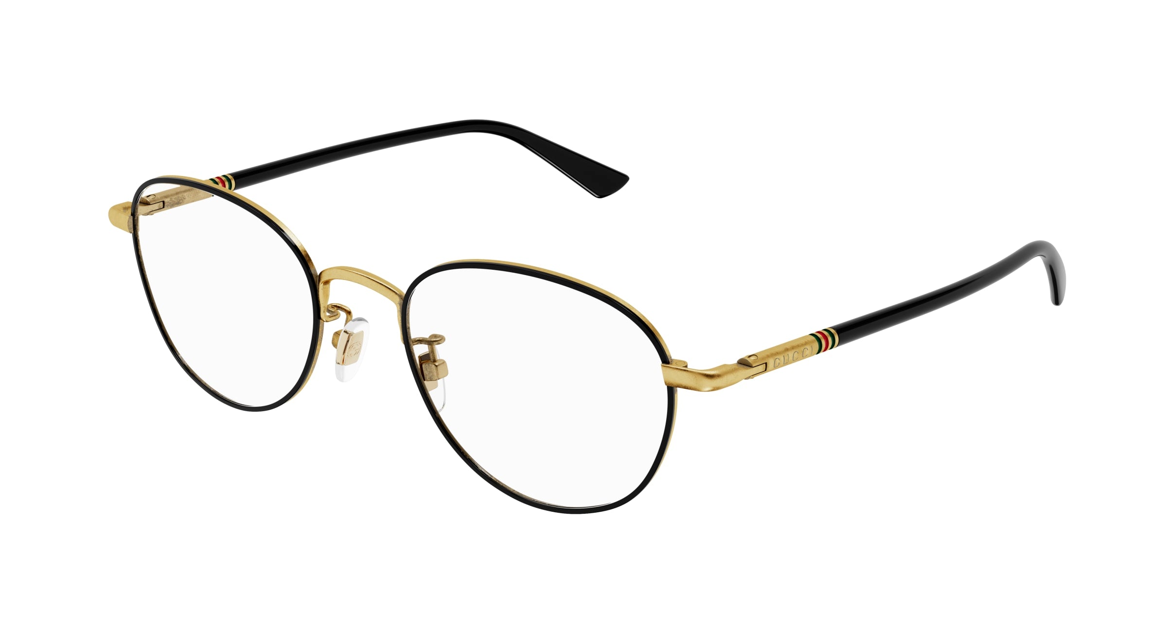 Gucci Donna Gucci GG1128OJ 001 Montature da vista Titanio Nero Rotonda Gucci Donna Gucci GG1128OJ 001 Montature da vista Titanio Nero Rotonda