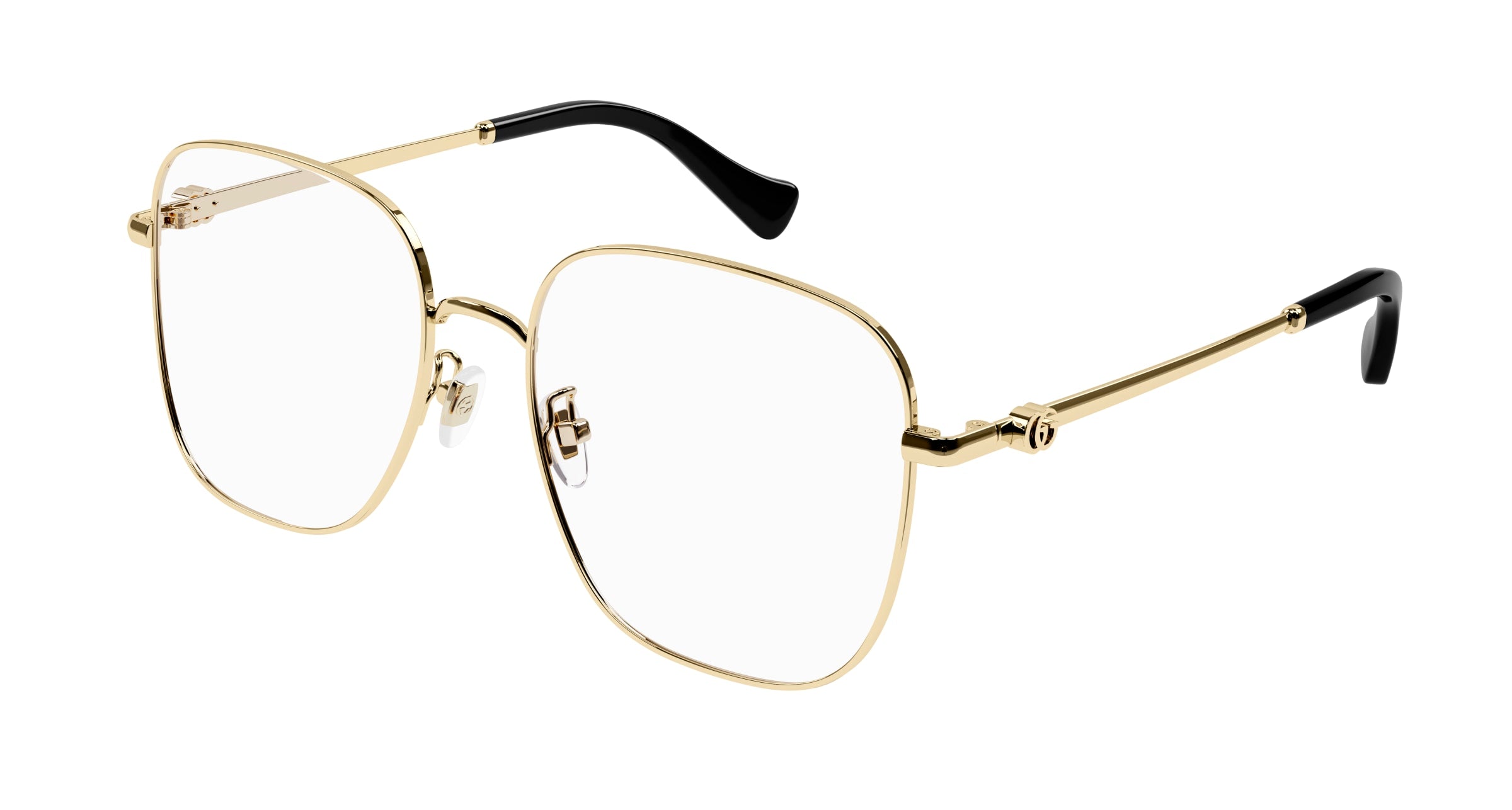 Gucci Donna Gucci GG1144O 001 Montature da vista Metallo Oro Squadrata Gucci Donna Gucci GG1144O 001 Montature da vista Metallo Oro Squadrata