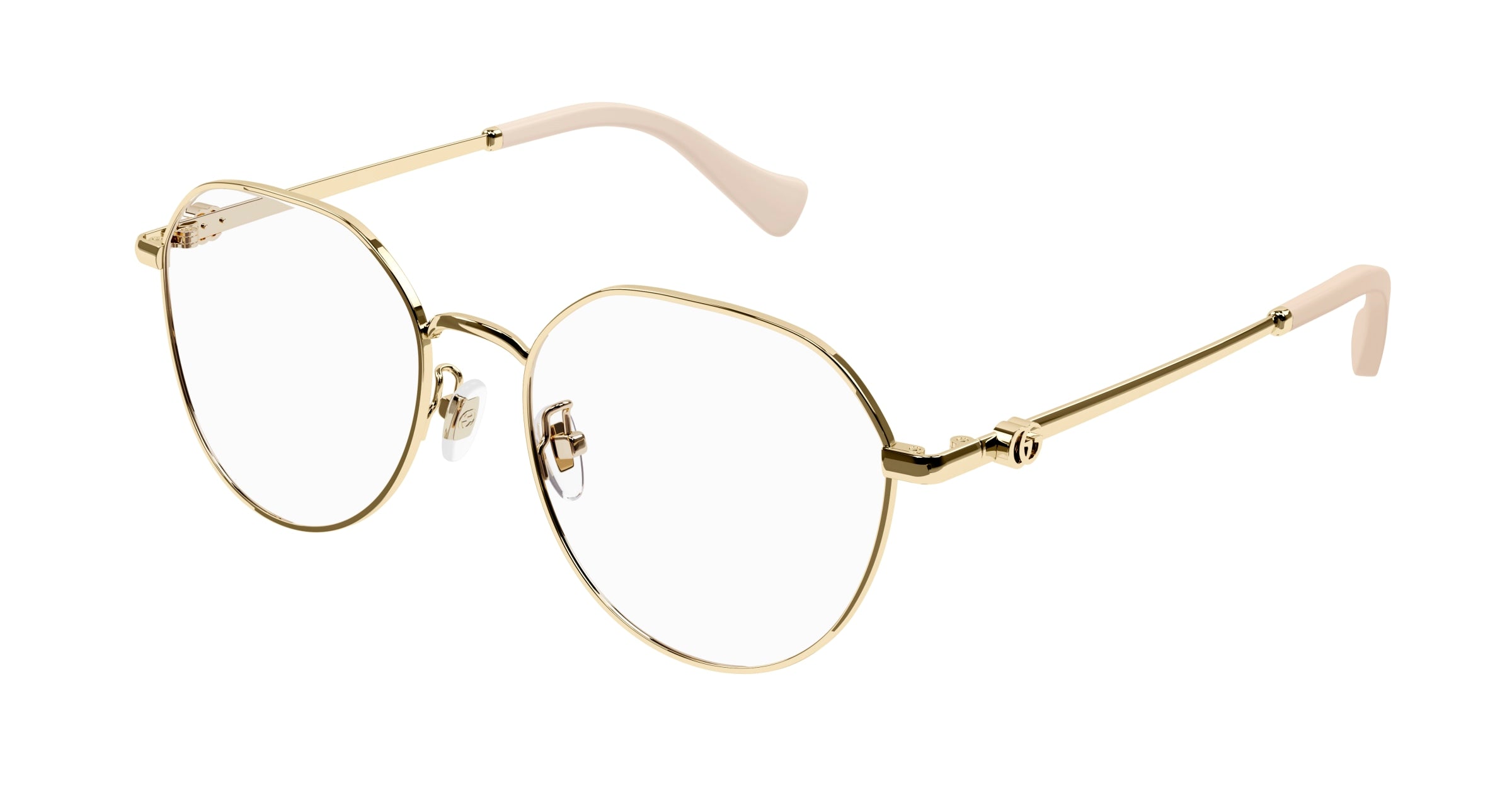 Gucci Donna Gucci GG1145O 003 Montature da vista Metallo Oro Rotonda Gucci Donna Gucci GG1145O 003 Montature da vista Metallo Oro Rotonda