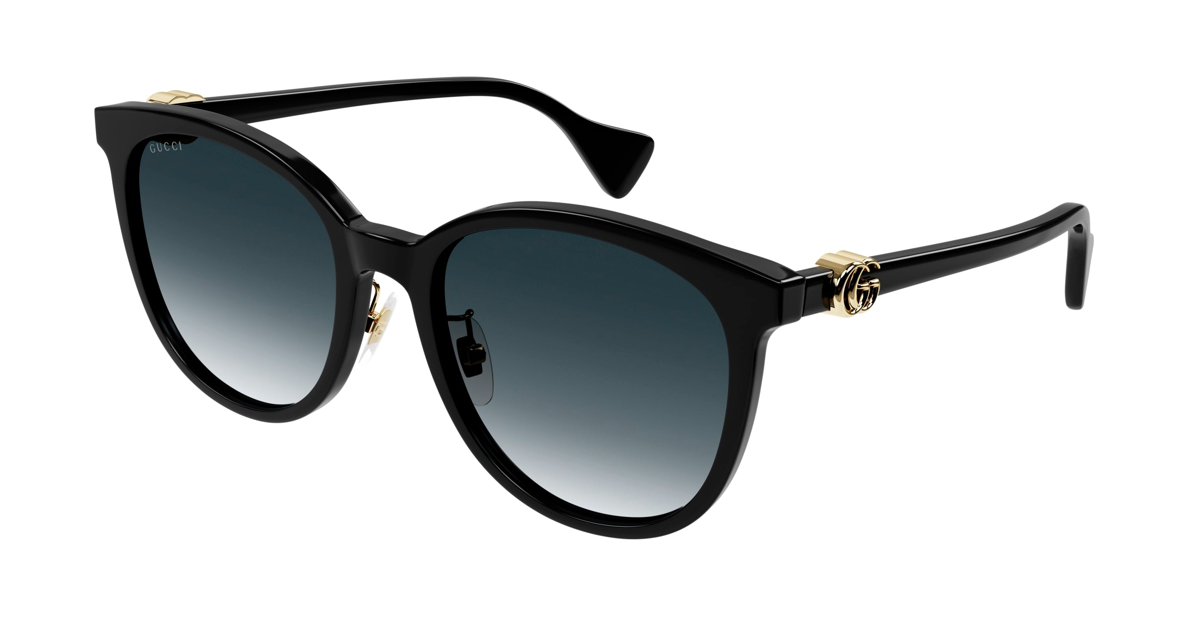 Gucci Donna Gucci GG1180SK 001 Occhiali da sole Acetato Nero Grigio Cat Eye Normale Sfumato Gucci Donna Gucci GG1180SK 001 Occhiali da sole Acetato Nero Grigio Cat Eye Normale Sfumato