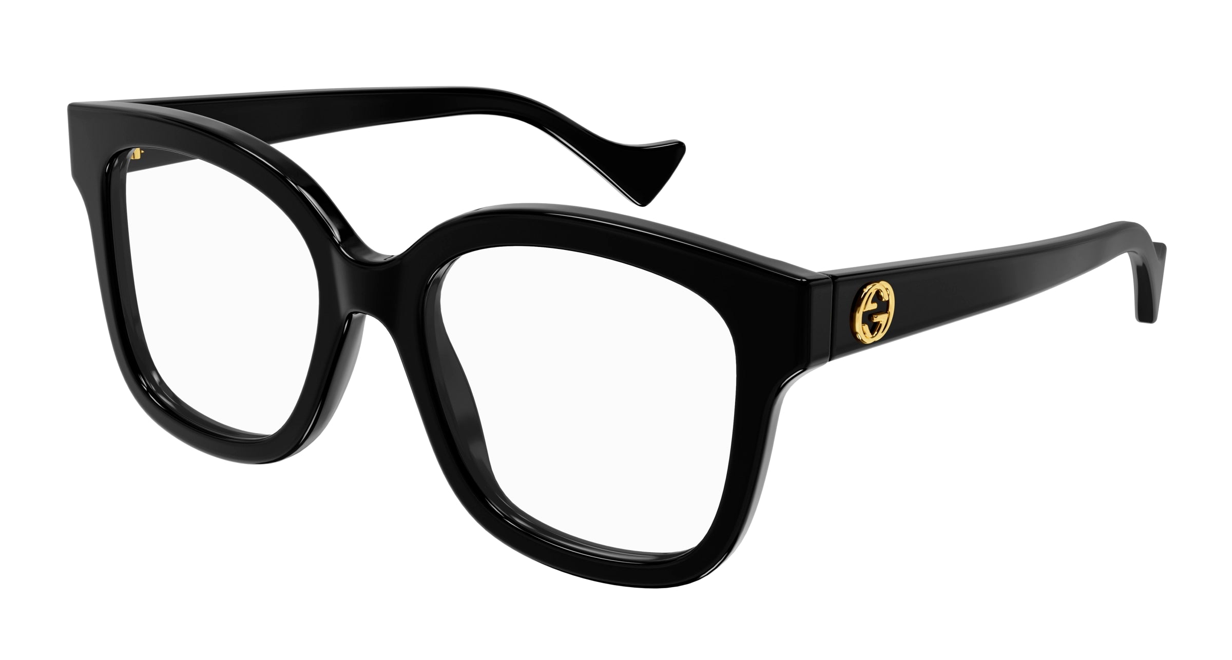 Gucci Donna Gucci GG1258O 004 Montature da vista Plastica Nero Squadrata Gucci Donna Gucci GG1258O 004 Montature da vista Plastica Nero Squadrata