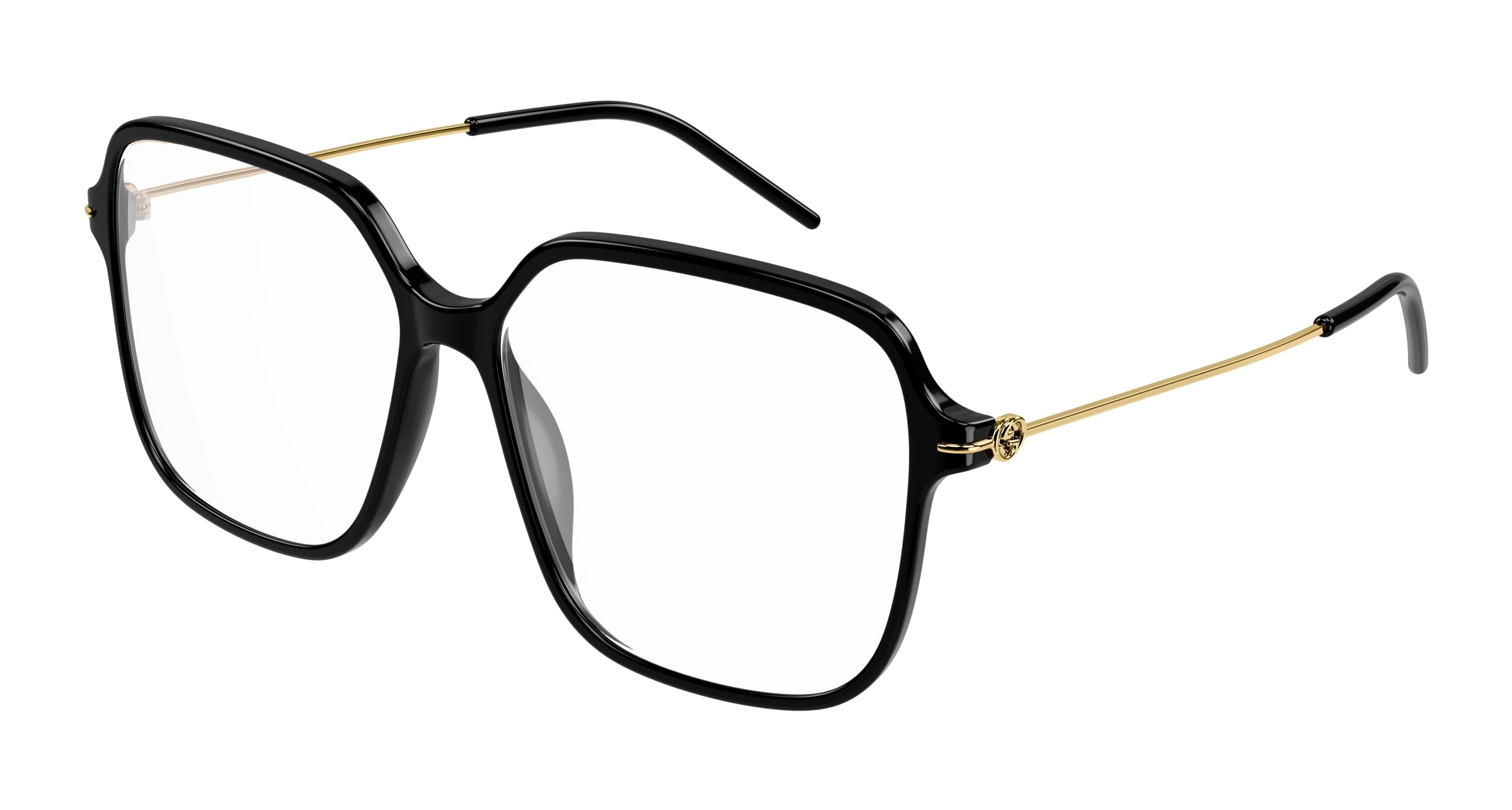 Gucci Donna Gucci GG1271O 001 Montature da vista Plastica Nero Squadrata