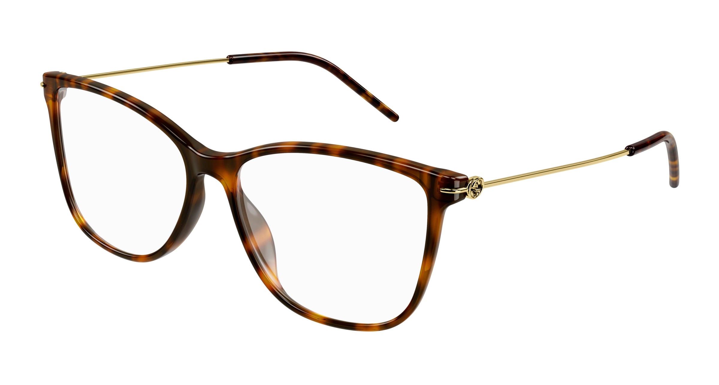 Gucci Donna Gucci GG1272O 002 Montature da vista Plastica Havana Cat Eye