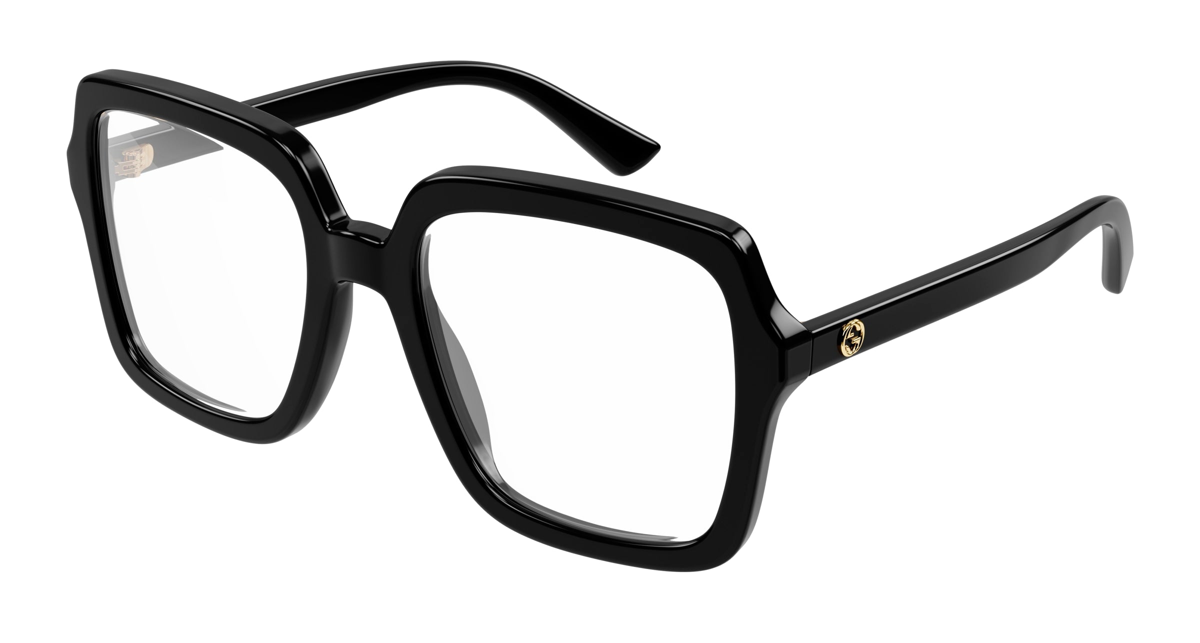 Gucci Donna Gucci GG1318O 001 Montature da vista Acetato Nero Squadrata