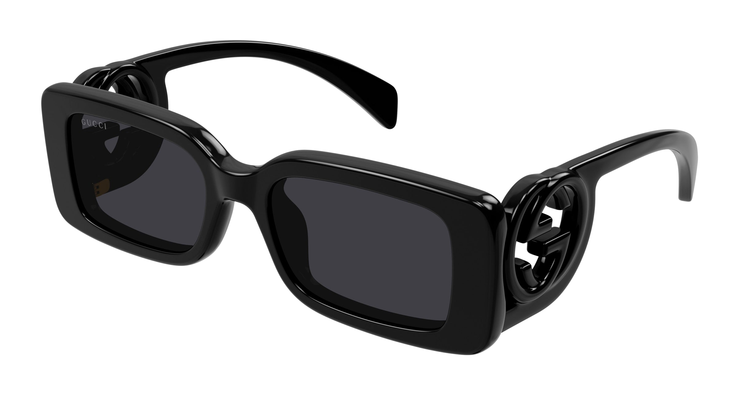 Gucci Donna Gucci GG1325S 001 Occhiali da sole Plastica Nero Grigio Squadrata