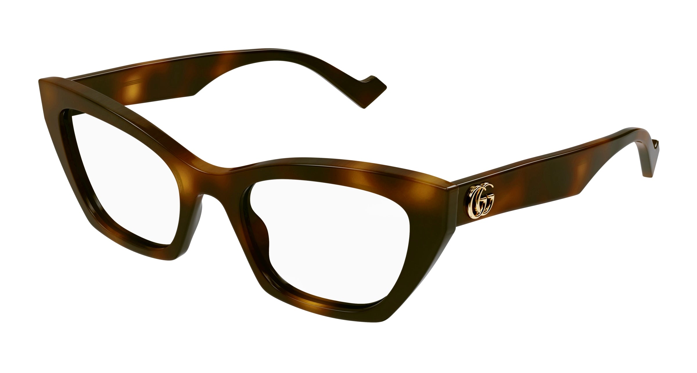 Gucci Donna Gucci GG1334O 002 Montature da vista Acetato Havana Cat Eye Gucci Donna Gucci GG1334O 002 Montature da vista Acetato Havana Cat Eye