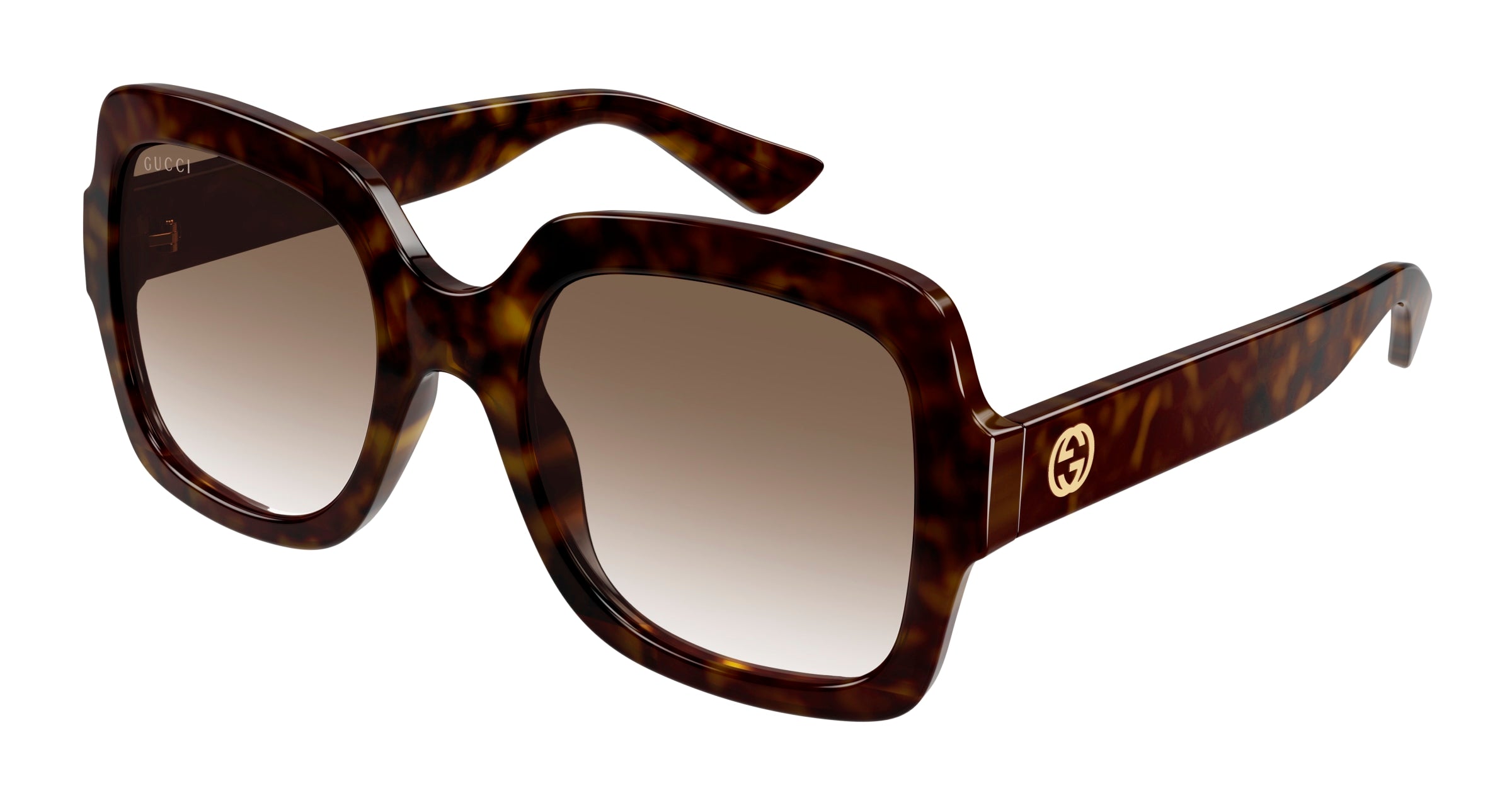 Gucci Donna Gucci GG1337S 003 Occhiali da sole Plastica Havana Marrone Oversize Sfumato