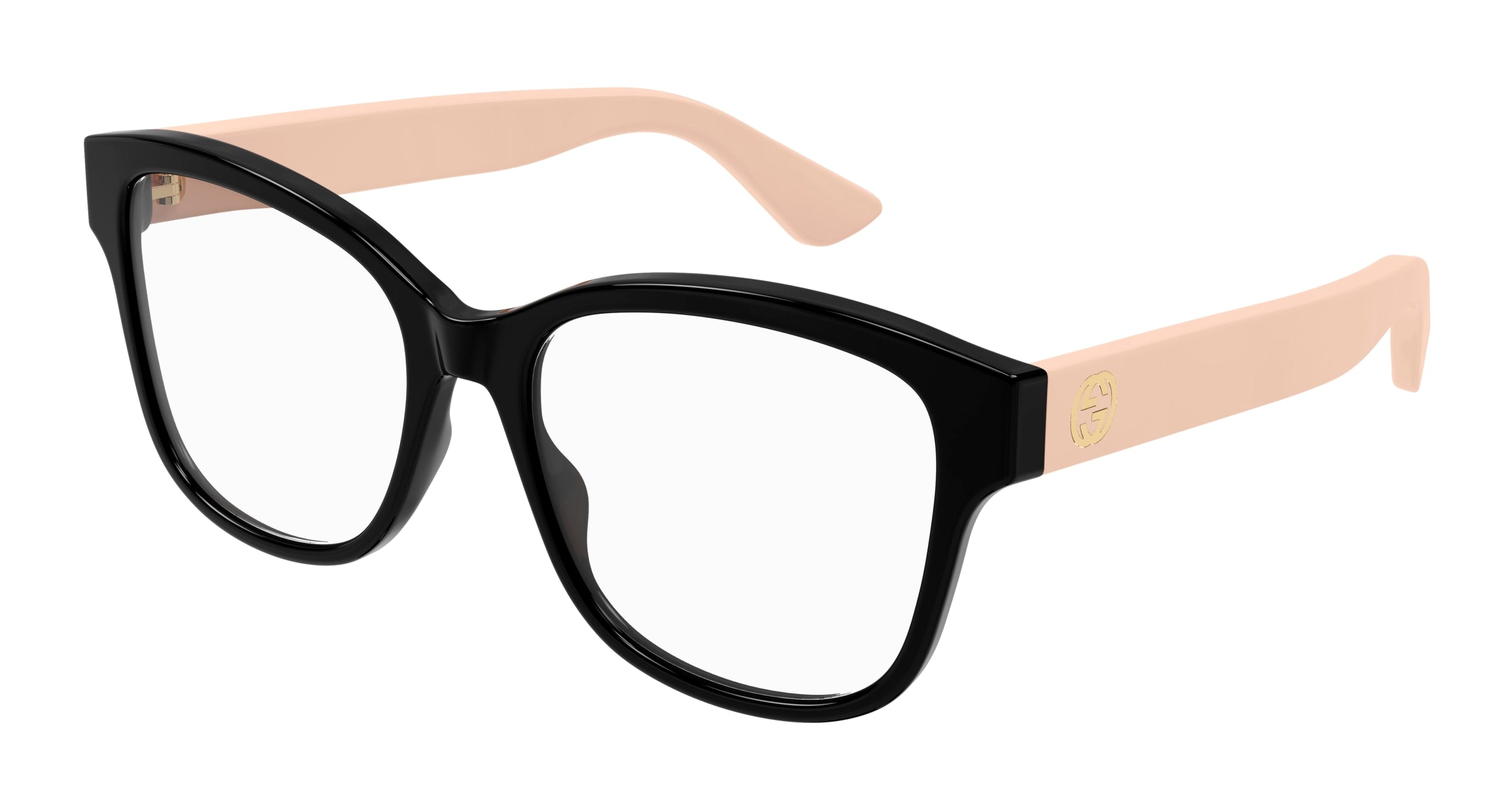 Gucci Donna Gucci GG1340O 007 Montature da vista Iniettato Nero Trasparente Squadrata Gucci Donna Gucci GG1340O 007 Montature da vista Iniettato Nero Trasparente Squadrata