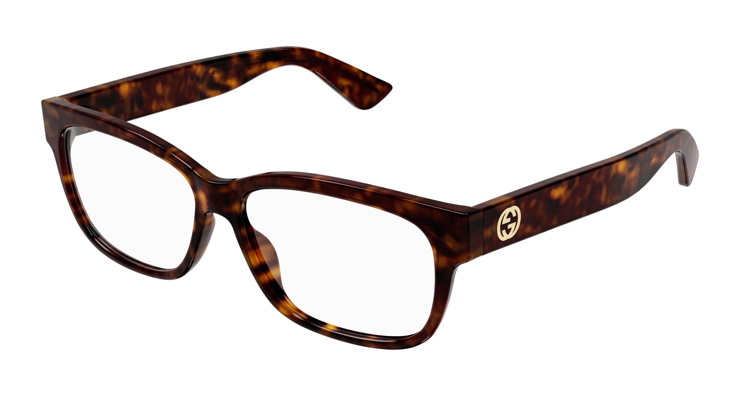 Gucci Donna Gucci GG1341O 002 Montature da vista Plastica Havana Squadrata Gucci Donna Gucci GG1341O 002 Montature da vista Plastica Havana Squadrata