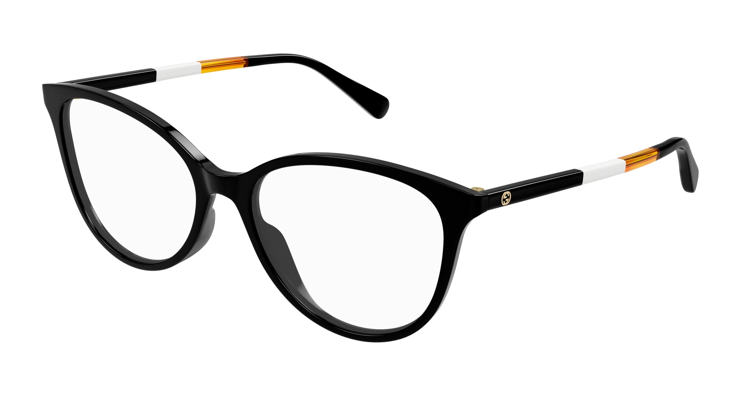 Gucci Donna Gucci GG1359O 007 Montature da vista Acetato Nero Trasparente Cat Eye Gucci Donna Gucci GG1359O 007 Montature da vista Acetato Nero Trasparente Cat Eye