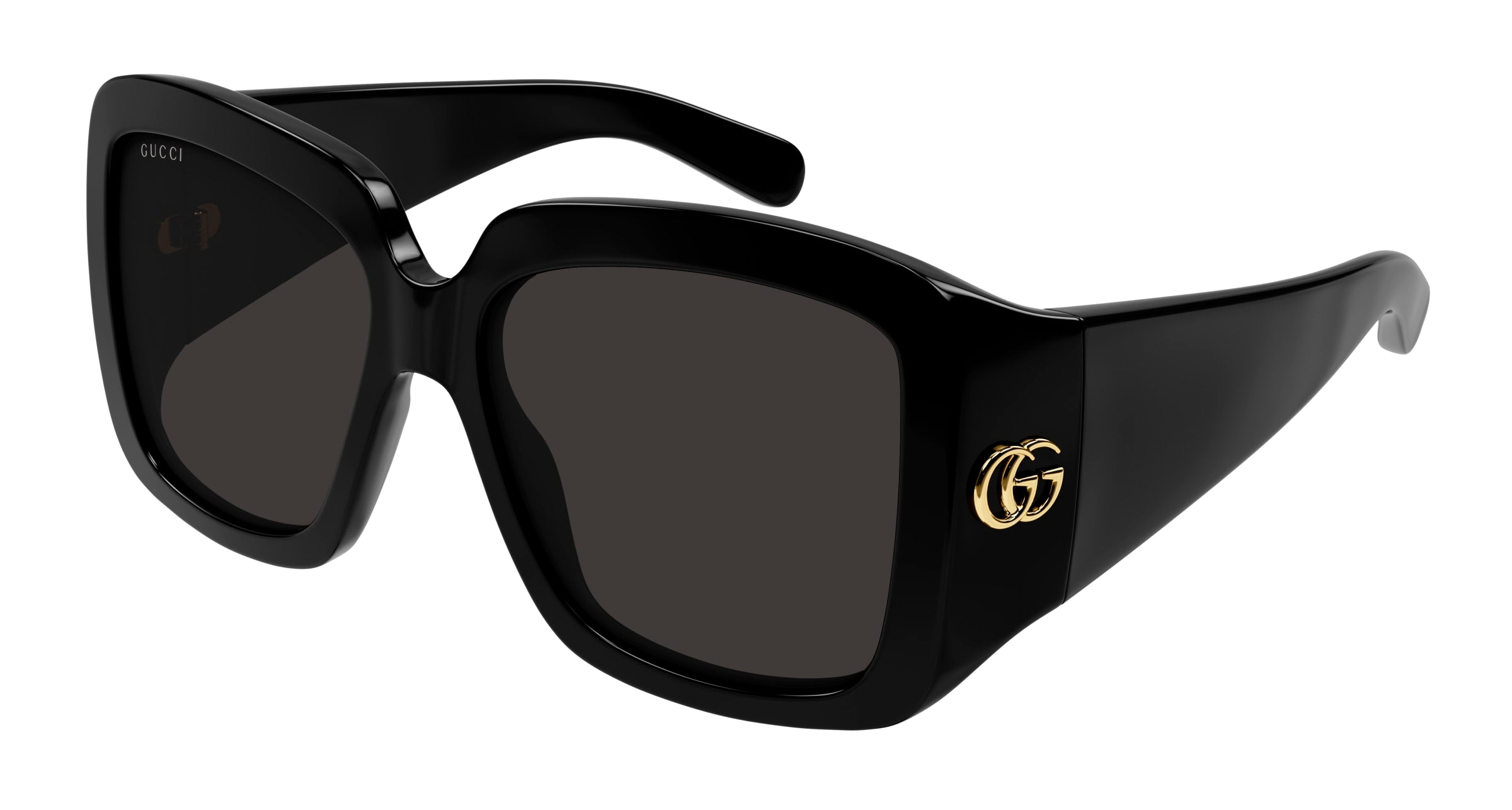 Gucci Donna Gucci GG1402SA 001 Occhiali da sole Iniettato Nero Grigio Squadrata Normale Gucci Donna Gucci GG1402SA 001 Occhiali da sole Iniettato Nero Grigio Squadrata Normale