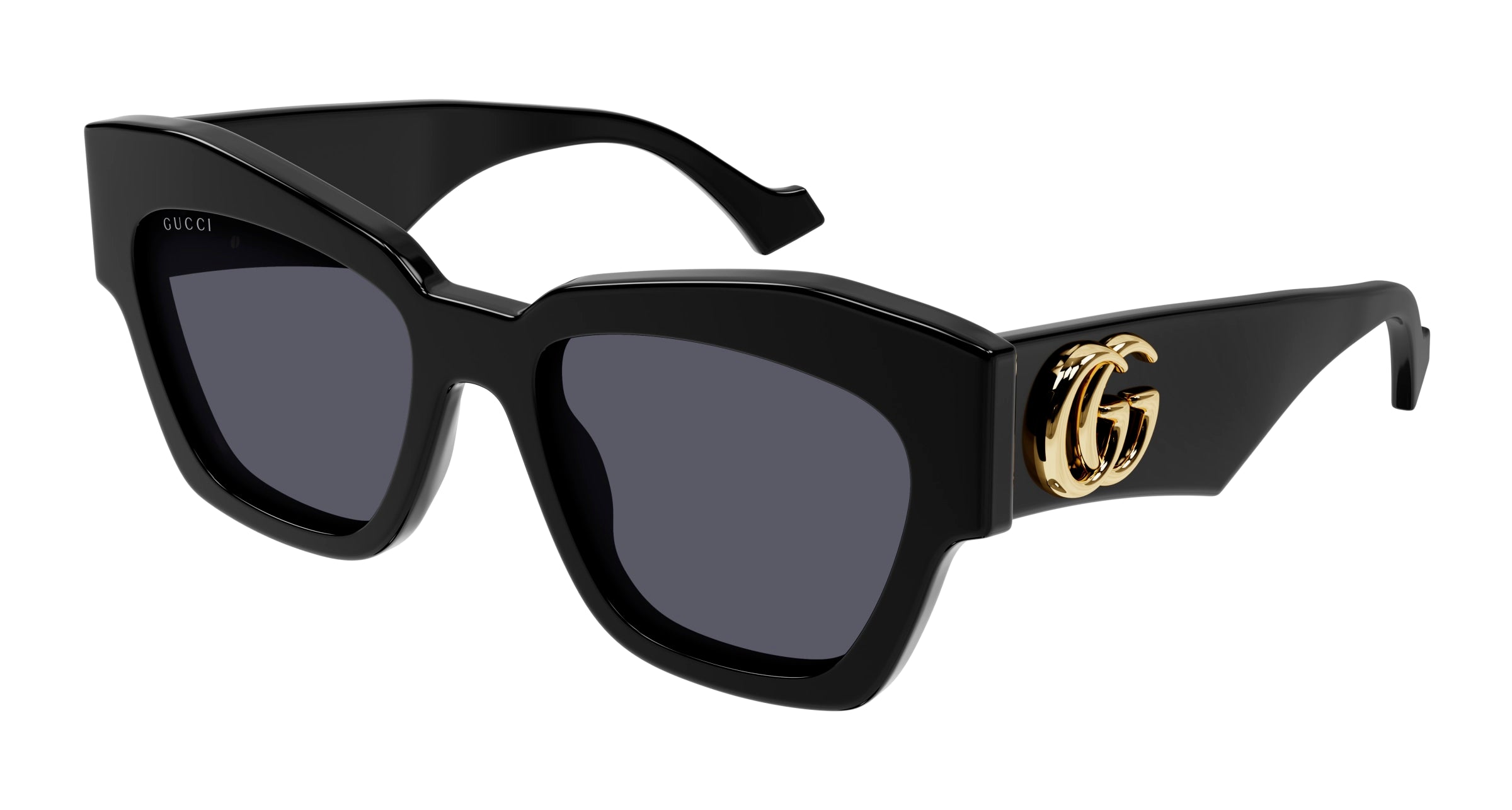 Gucci Donna Gucci GG1422S 001 Occhiali da sole Acetato Nero Grigio Squadrata Normale Gucci Donna Gucci GG1422S 001 Occhiali da sole Acetato Nero Grigio Squadrata Normale