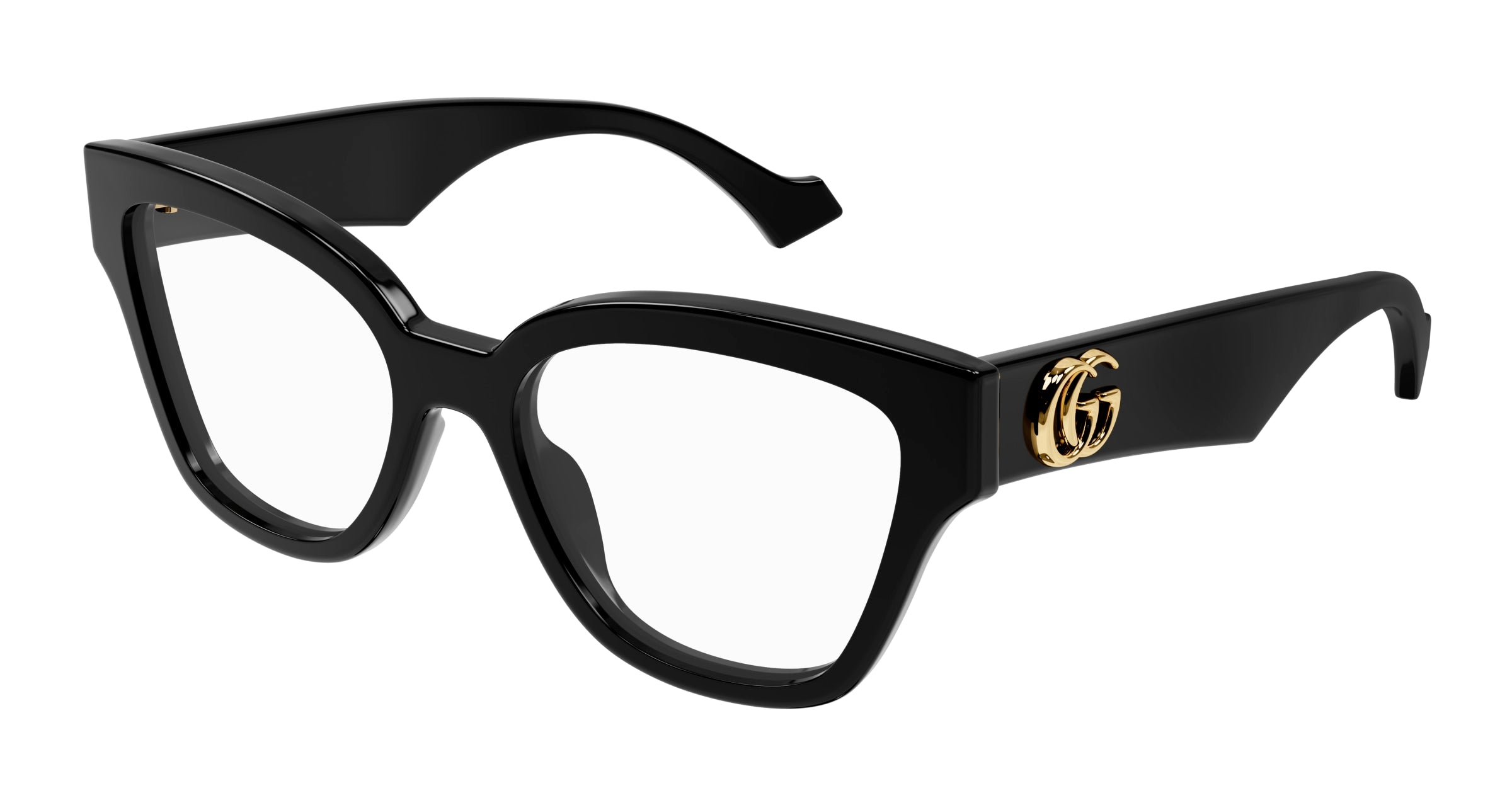 Gucci Donna Gucci GG1424O 001 Montature da vista Acetato Nero Geometrica Gucci Donna Gucci GG1424O 001 Montature da vista Acetato Nero Geometrica