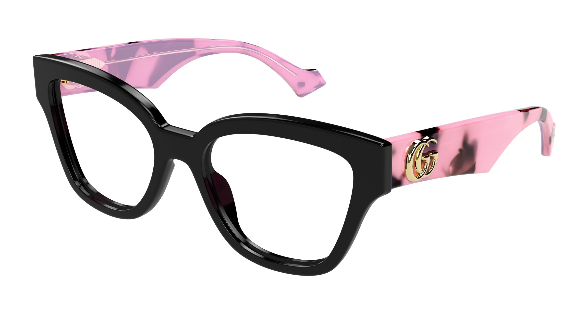 Gucci Donna Gucci GG1424O 012 Montature da vista Acetato Nero Trasparente Rotonda Gucci Donna Gucci GG1424O 012 Montature da vista Acetato Nero Trasparente Rotonda
