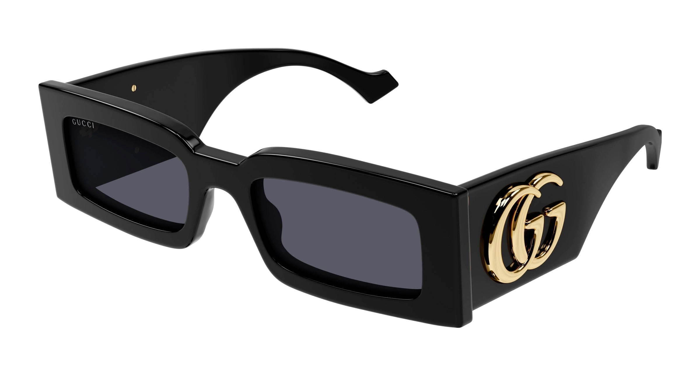 Gucci Donna Gucci GG1425S 001 Occhiali da sole Acetato Nero Grigio Squadrata Normale Gucci Donna Gucci GG1425S 001 Occhiali da sole Acetato Nero Grigio Squadrata Normale