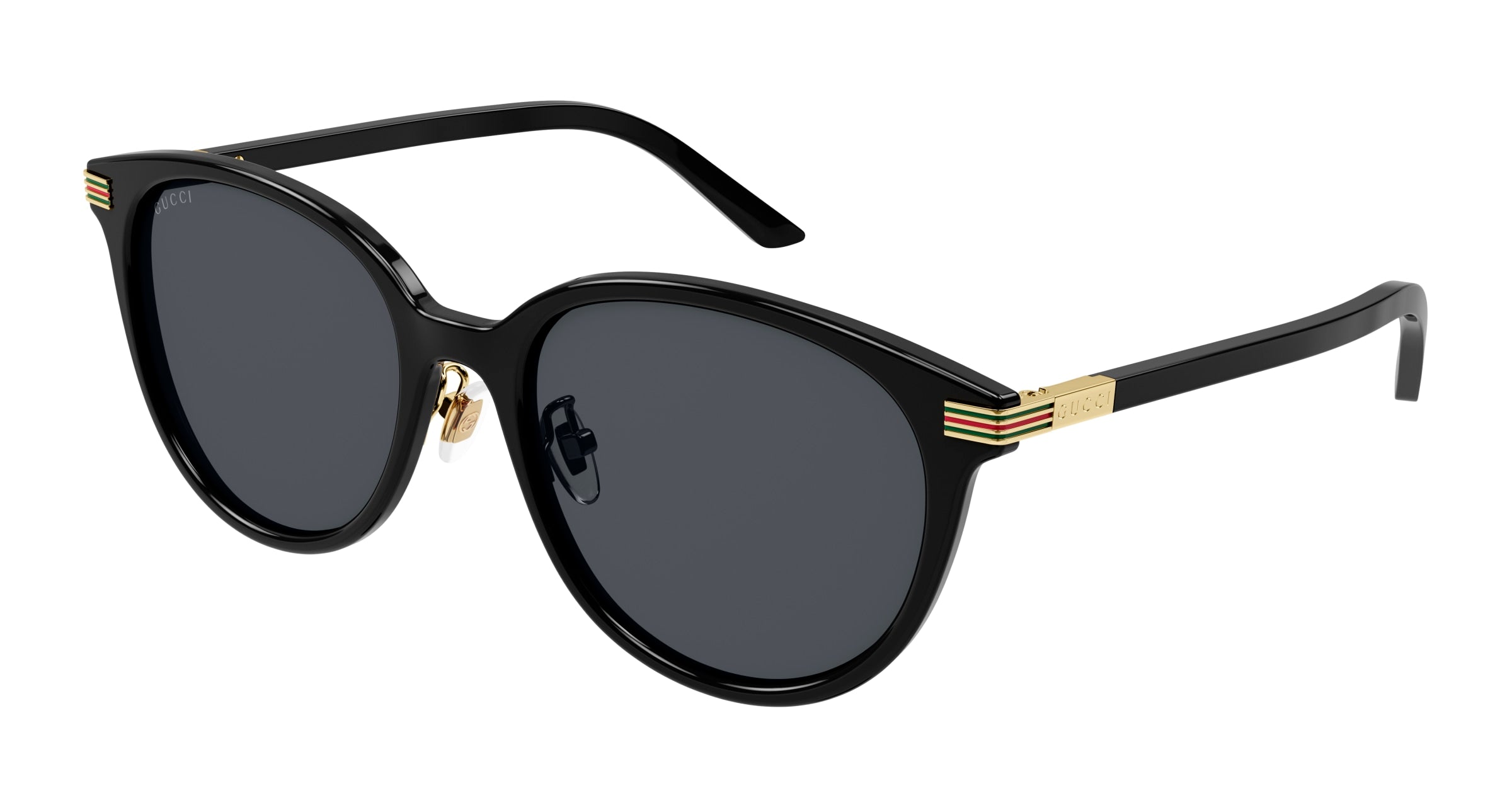 Gucci Donna Gucci GG1452SK 001 Occhiali da sole Acetato Nero Grigio Rotonda Gucci Donna Gucci GG1452SK 001 Occhiali da sole Acetato Nero Grigio Rotonda