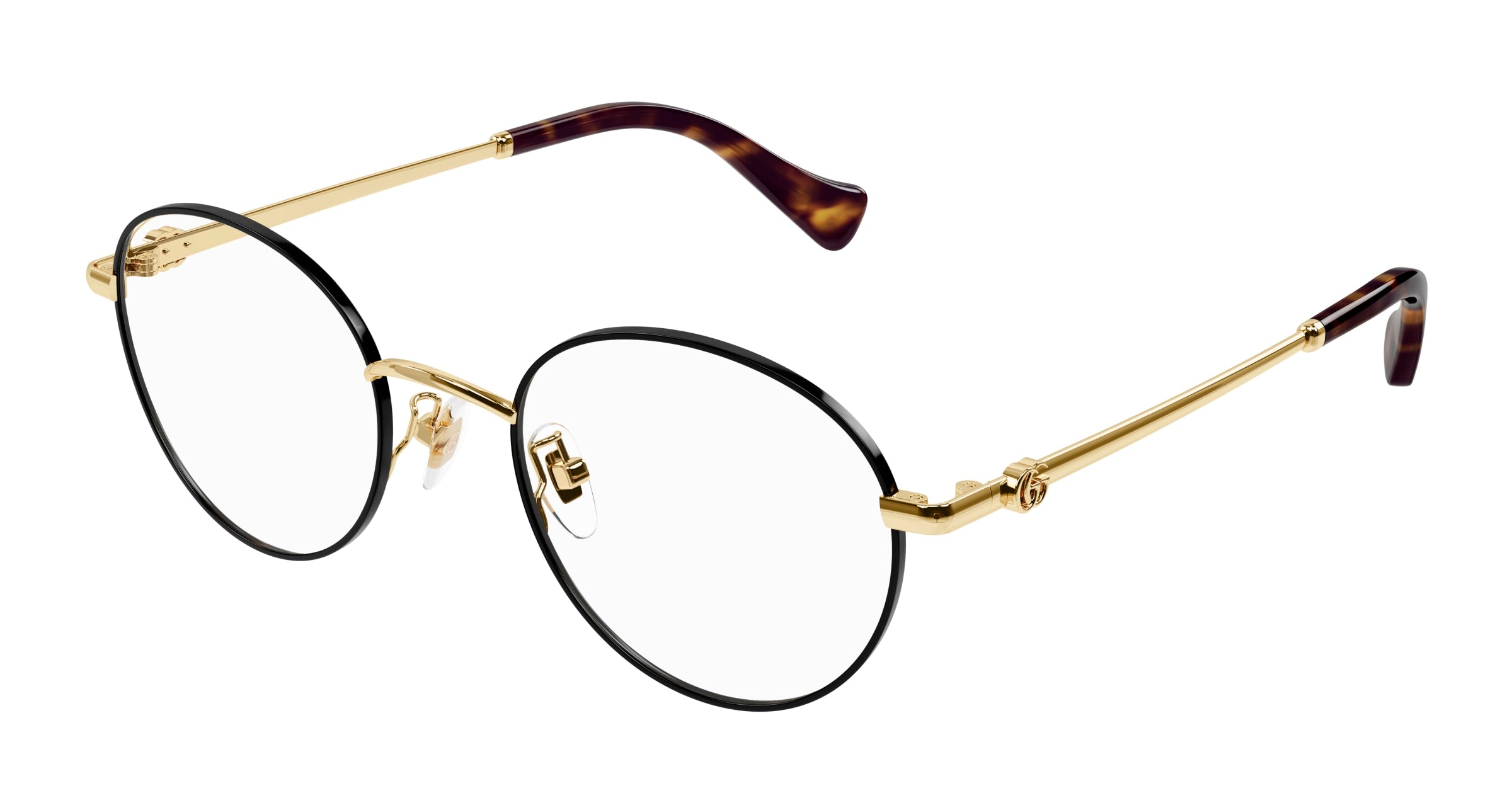 Gucci Donna Gucci GG1472OJ 002 Montature da vista Metallo Oro Trasparente Rotonda Gucci Donna Gucci GG1472OJ 002 Montature da vista Metallo Oro Trasparente Rotonda