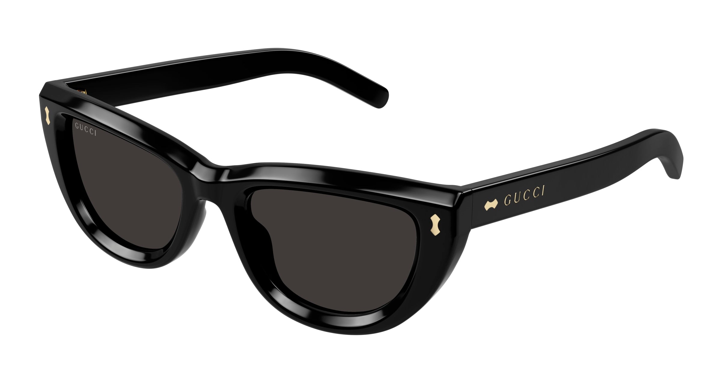 Gucci Donna Gucci GG1521S 001 Occhiali da sole Acetato Nero Grigio Cat Eye
