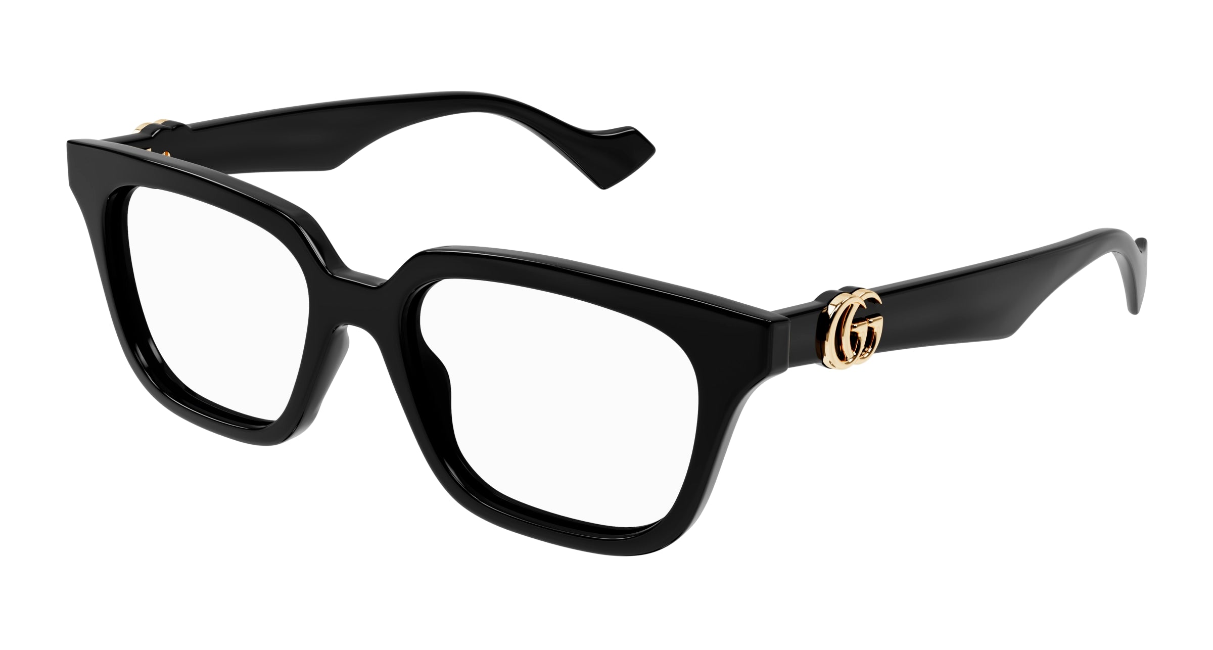 Gucci Donna Gucci GG1536O 001 Montature da vista Iniettato Nero Trasparente Cat Eye