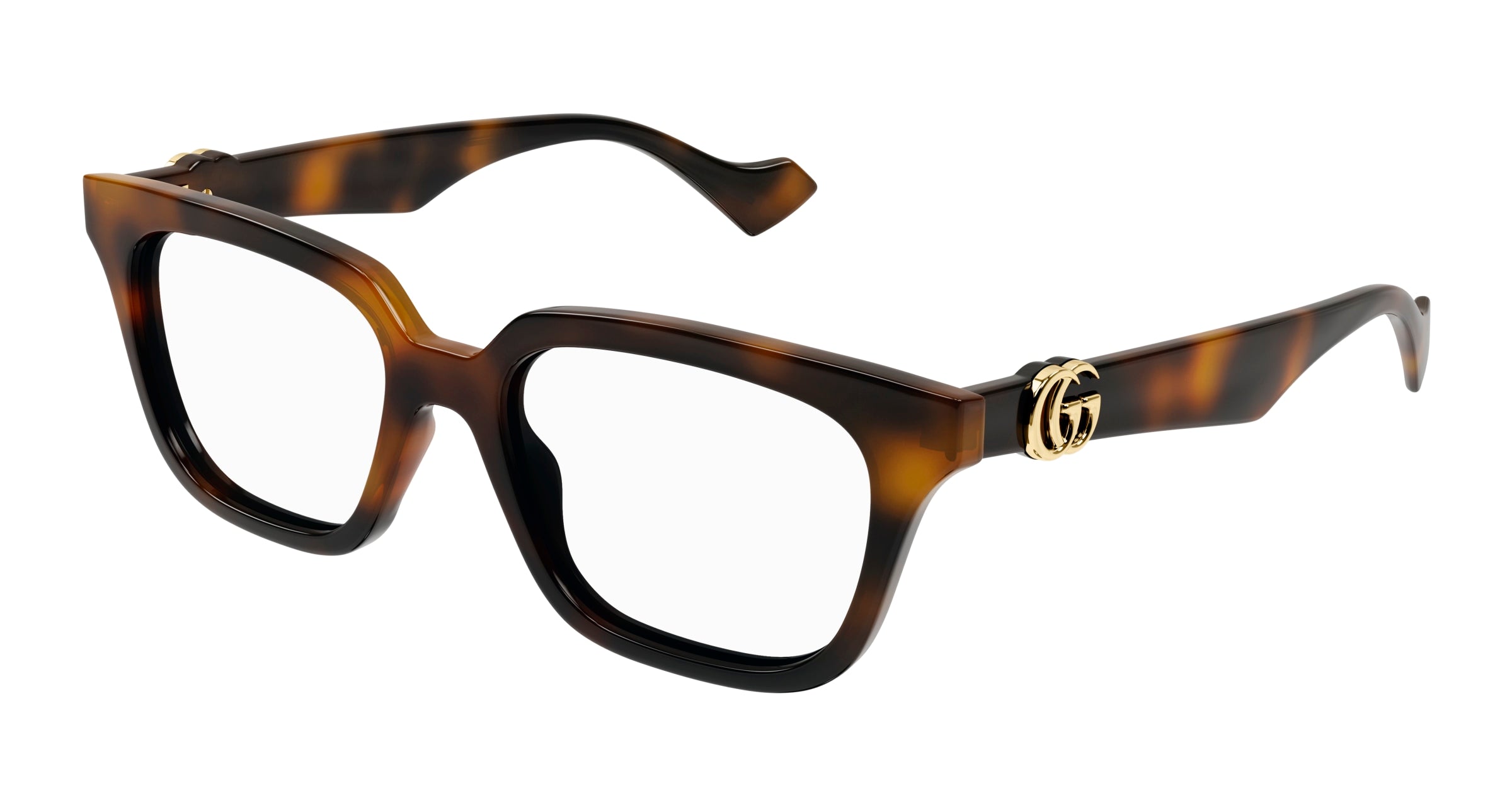 Gucci Donna Gucci GG1536O 002 Montature da vista Iniettato Havana Trasparente Cat Eye