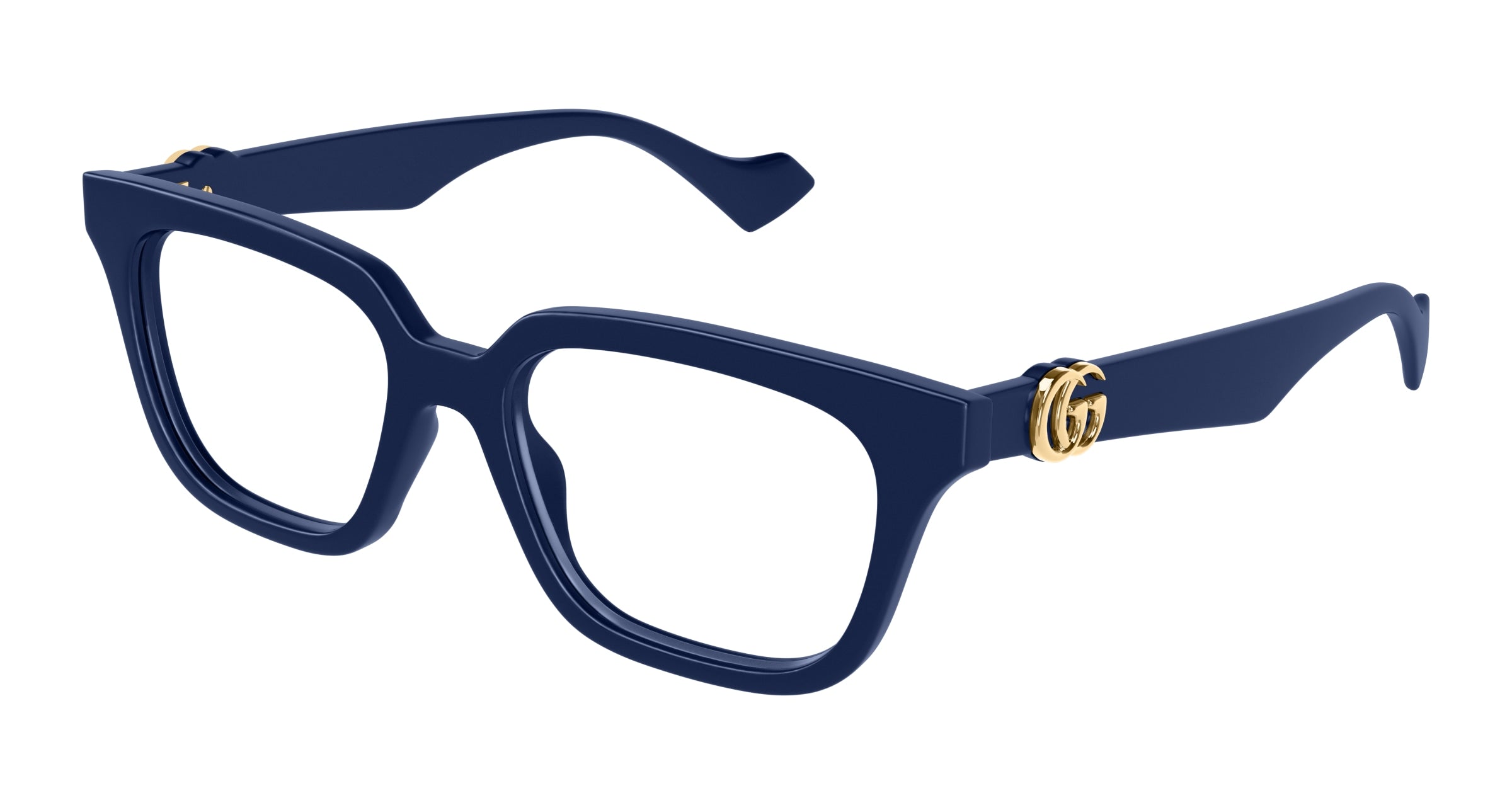 Gucci Donna Gucci GG1536O 009 Montature da vista Iniettato Blu Trasparente Cat Eye